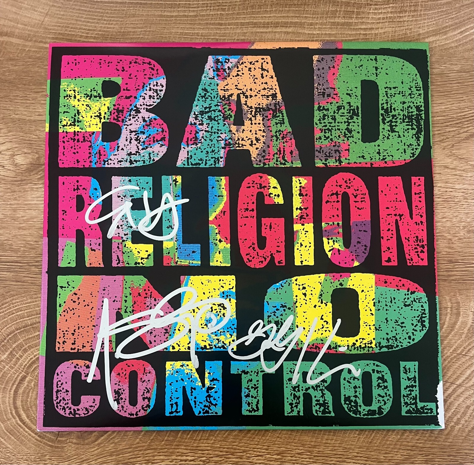 * BAD RELIGION * signed vinyl album * NO CONTROL * GRAFFIN, BENTLEY & HETSON *