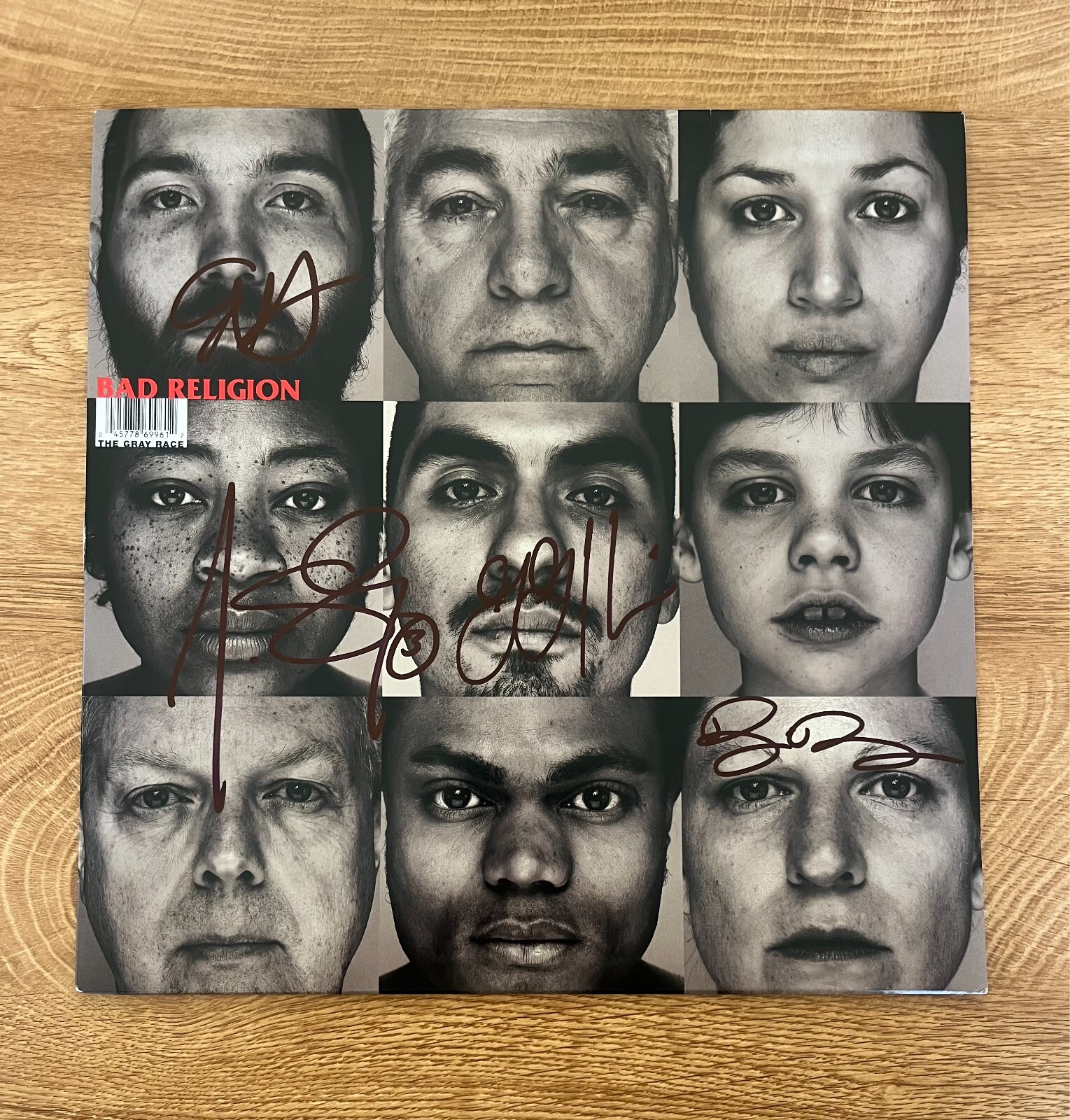 * BAD RELIGION * signed vinyl album * THE GRAY RACE * GREG GRAFFIN * 1