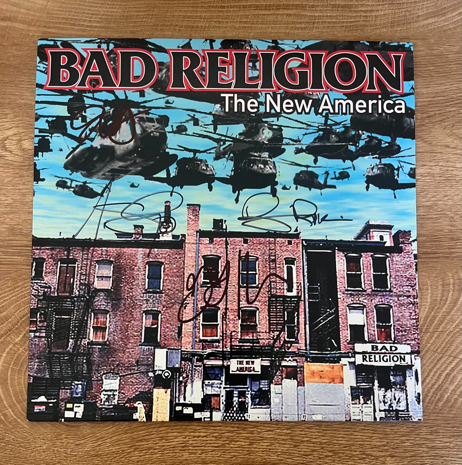 * BAD RELIGION * signed vinyl album * THE NEW AMERICA * GREG GRAFFIN * 2