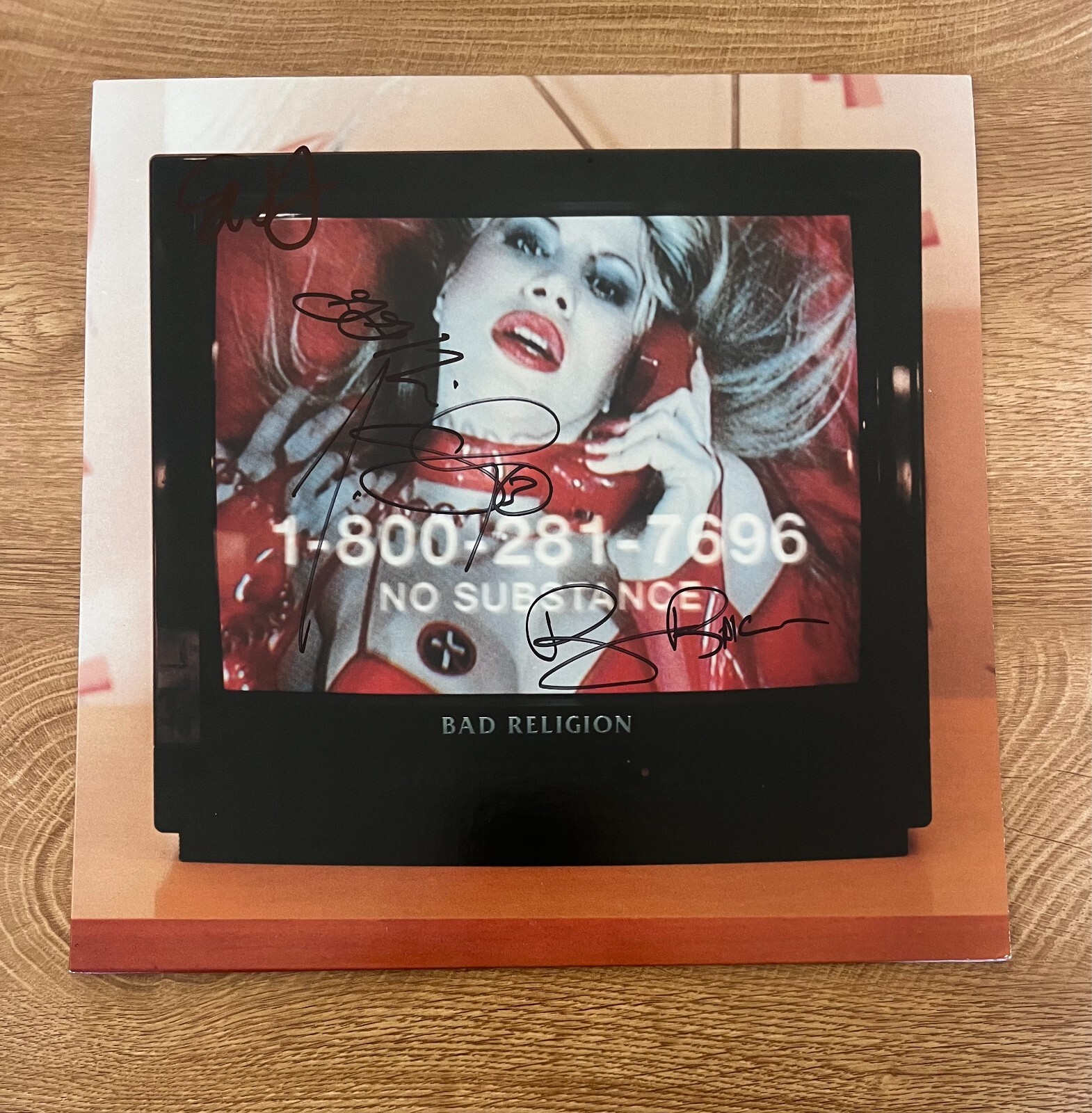 * BAD RELIGION * signed album * NO SUBSTANCE * GRAFFIN, HETSON, BENTLEY, BAKER