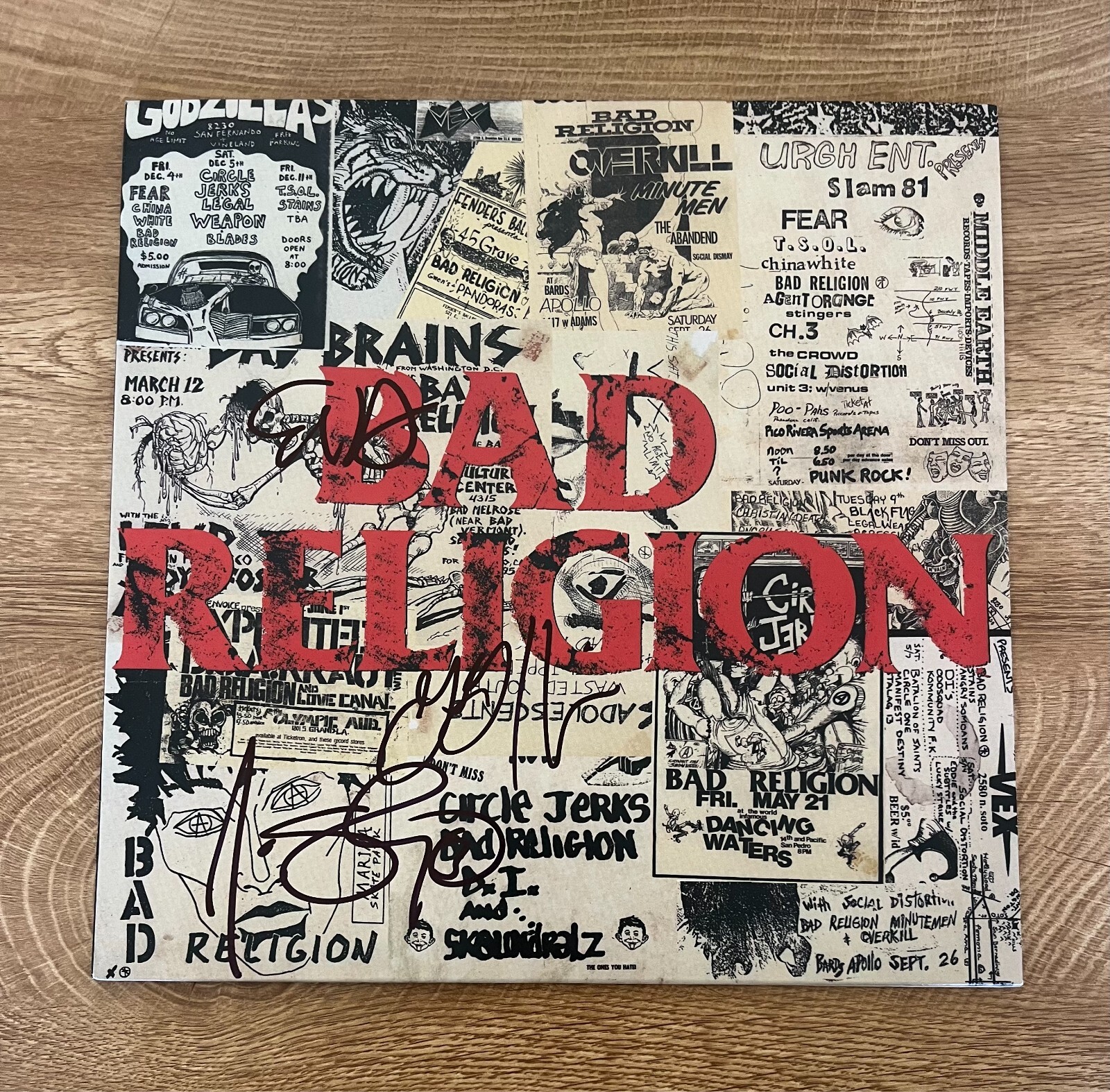 * BAD RELIGION * signed vinyl album * ALL AGES  * GRAFFIN, BENTLEY & HETSON *