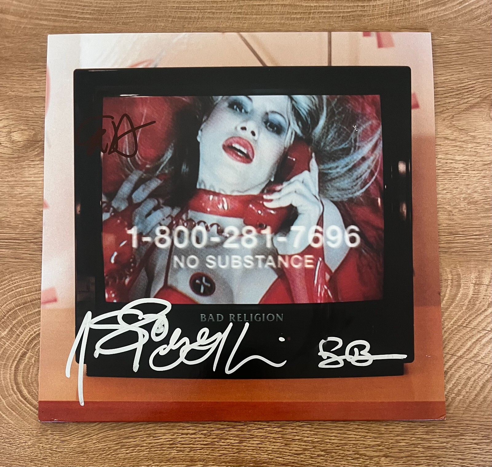 * BAD RELIGION * signed album * NO SUBSTANCE * GRAFFIN, HETSON, BAKER & BENTLEY