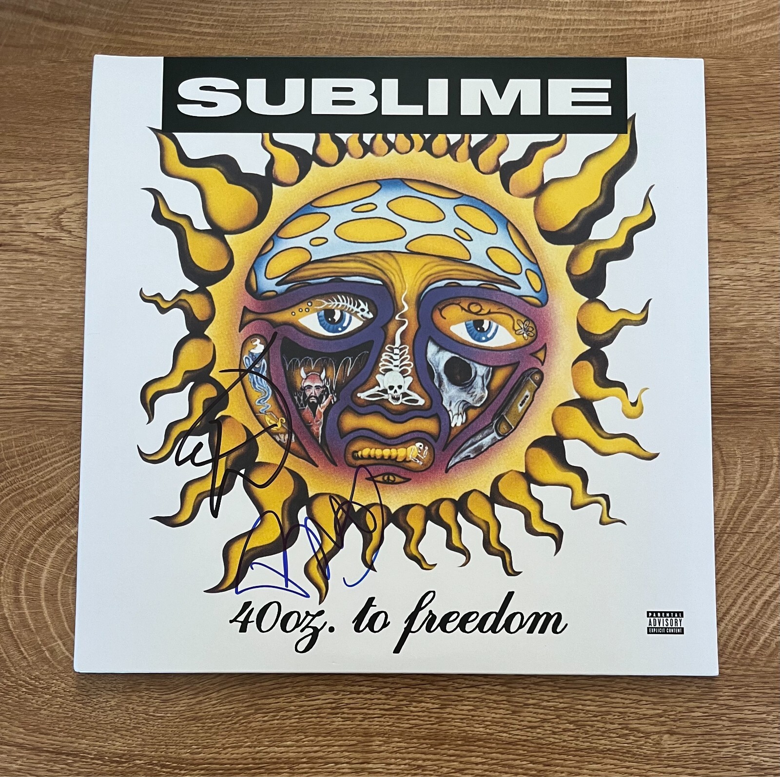 * SUBLIME * signed vinyl album * 40 OZ. TO FREEDOM * ERIC WILSON & BUD GAUGH * 1