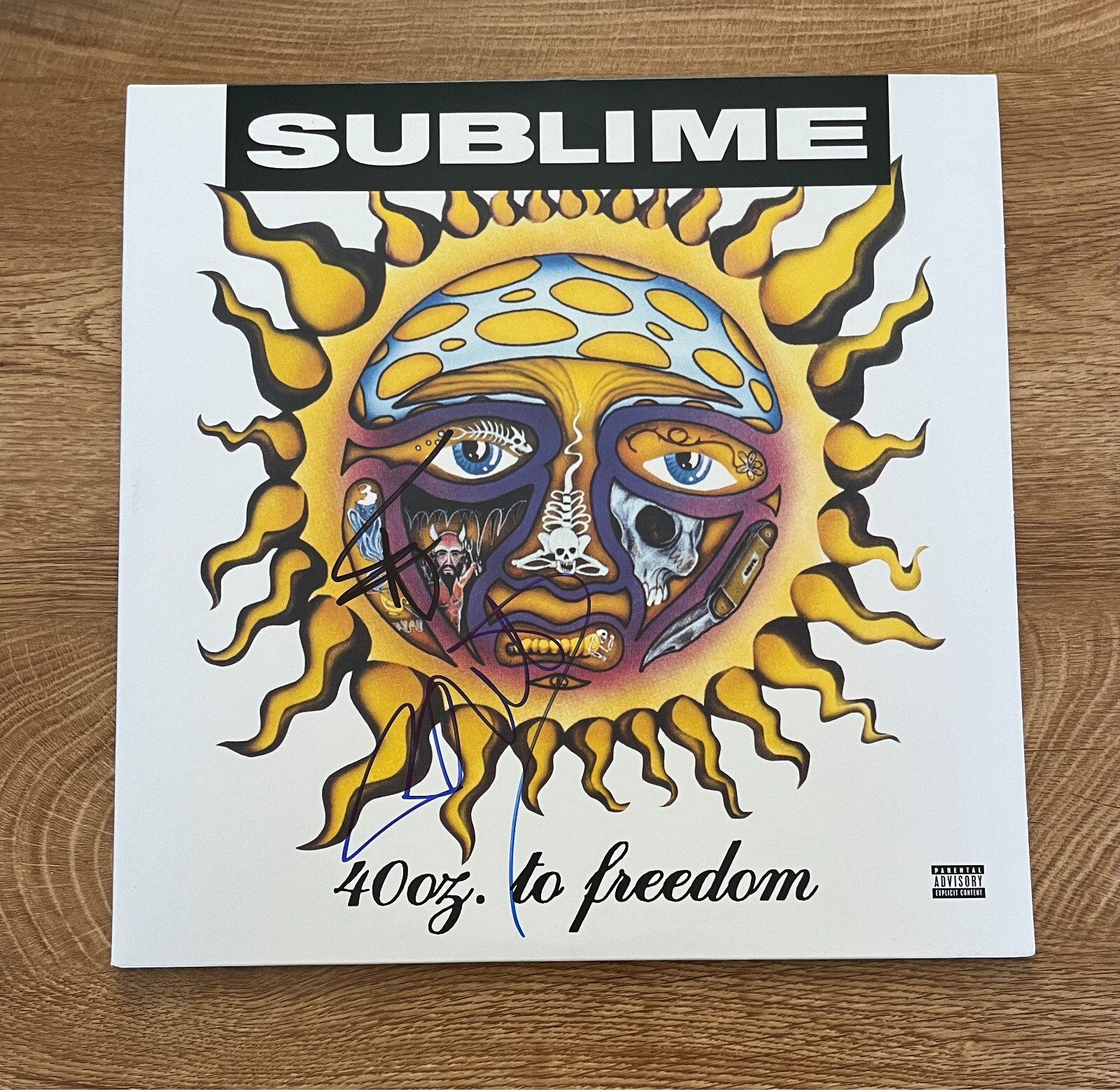 * SUBLIME * signed vinyl album * 40 OZ. TO FREEDOM * ERIC WILSON & BUD GAUGH * 2