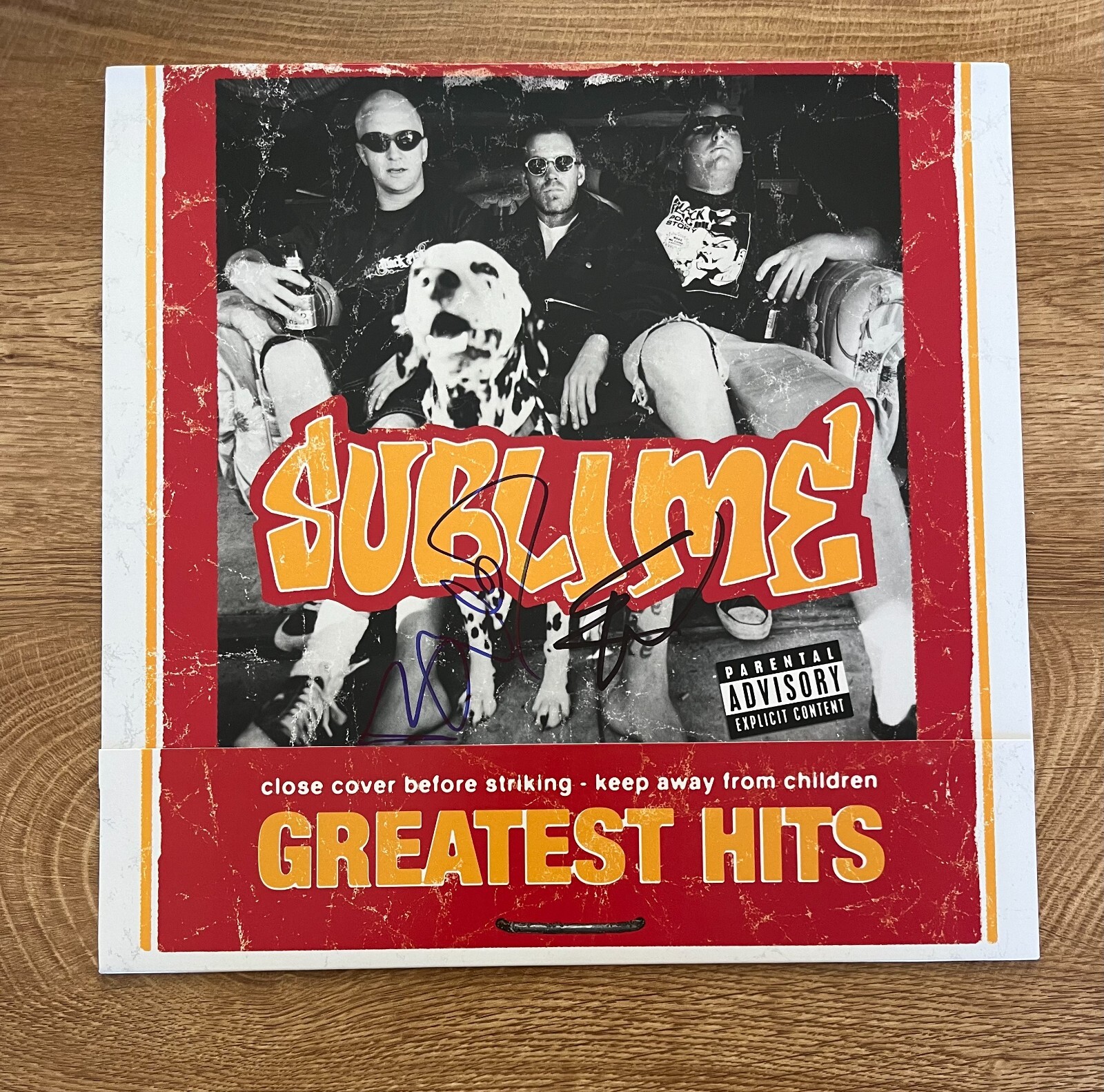 * SUBLIME * signed vinyl album * GREATEST HITS * ERIC WILSON & BUD GAUGH * 1