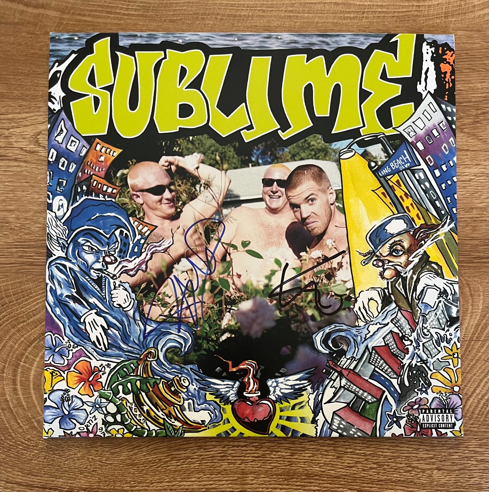 * SUBLIME * signed vinyl album * SECOND HAND SMOKE * ERIC WILSON & BUD GAUGH * 1