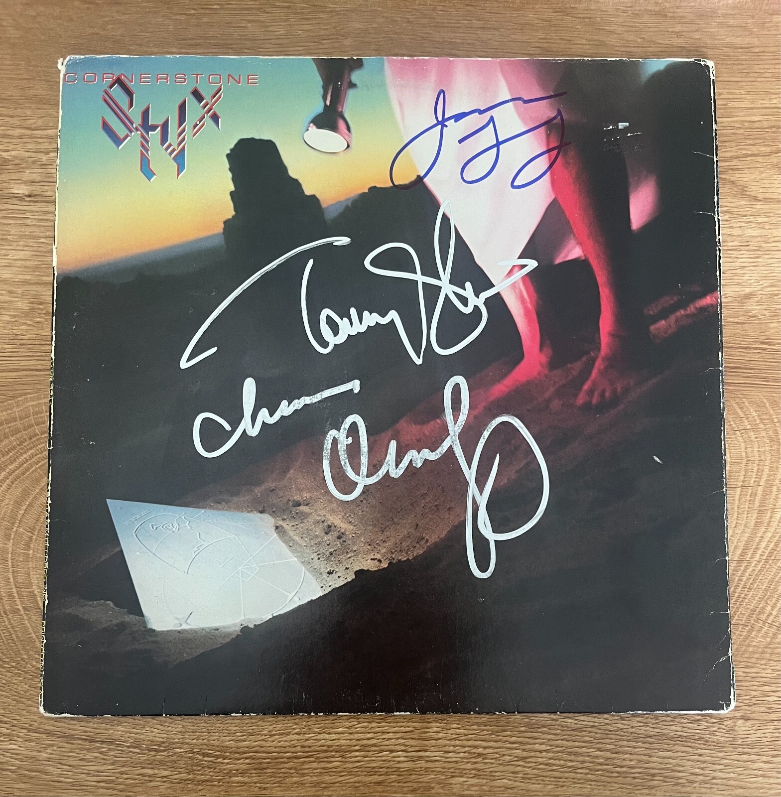 * STYX * signed album * CORNERSTONE * JAMES, TOMMY & DENNIS *