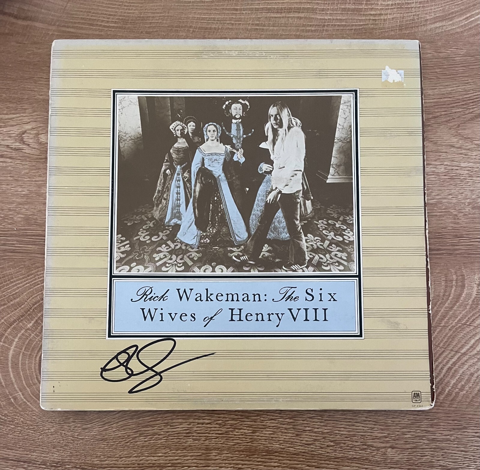 * RICK WAKEMAN * signed vinyl album * THE SIX WIVES OF HENRY VIII *