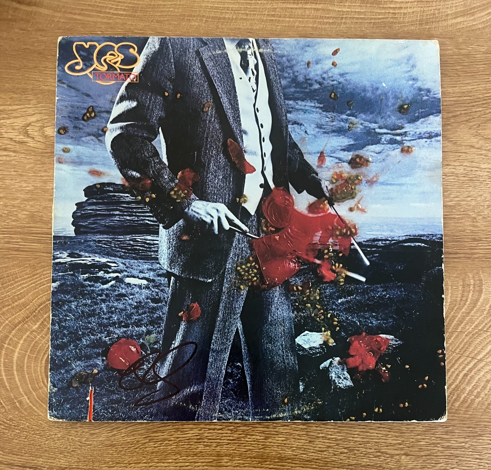 * RICK WAKEMAN * signed vinyl album * YES * TORMATO * 1