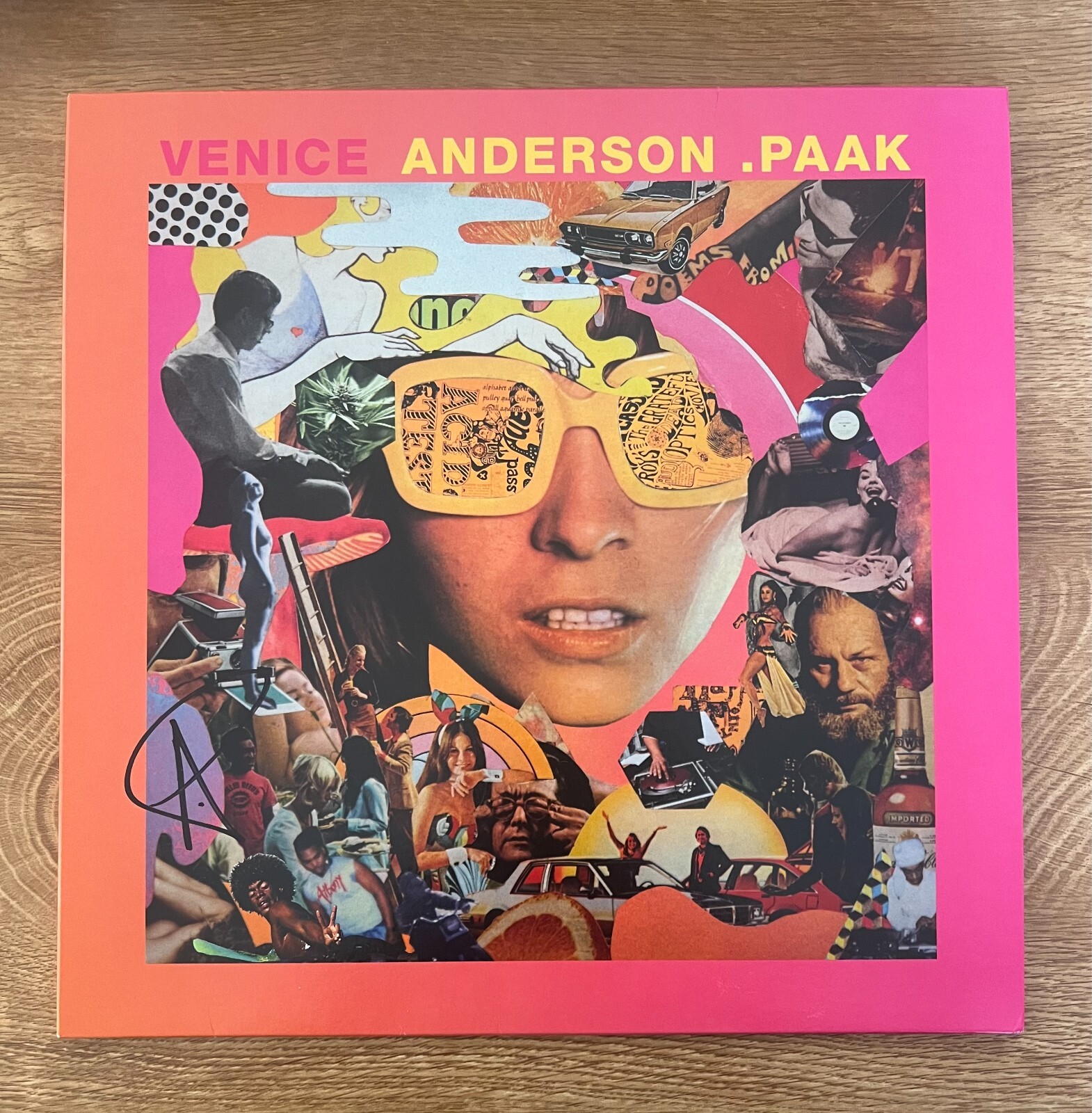 * ANDERSON .PAAK * signed vinyl album * VENICE * ANDERSON PAAK * 2