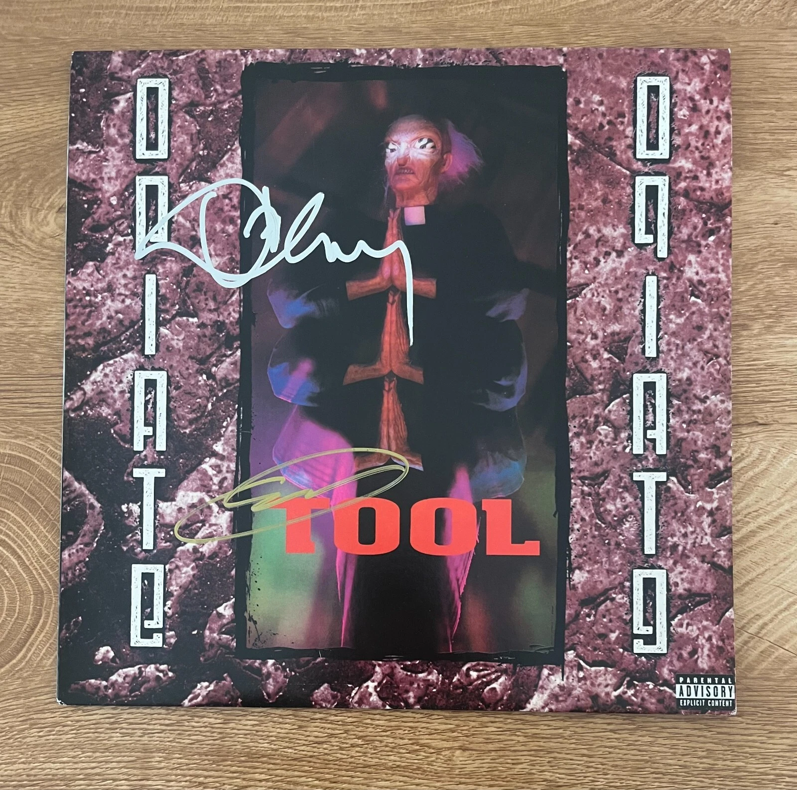 * TOOL * signed vinyl album * DANNY CAREY & PAUL D'AMOUR* OPIATE * 1