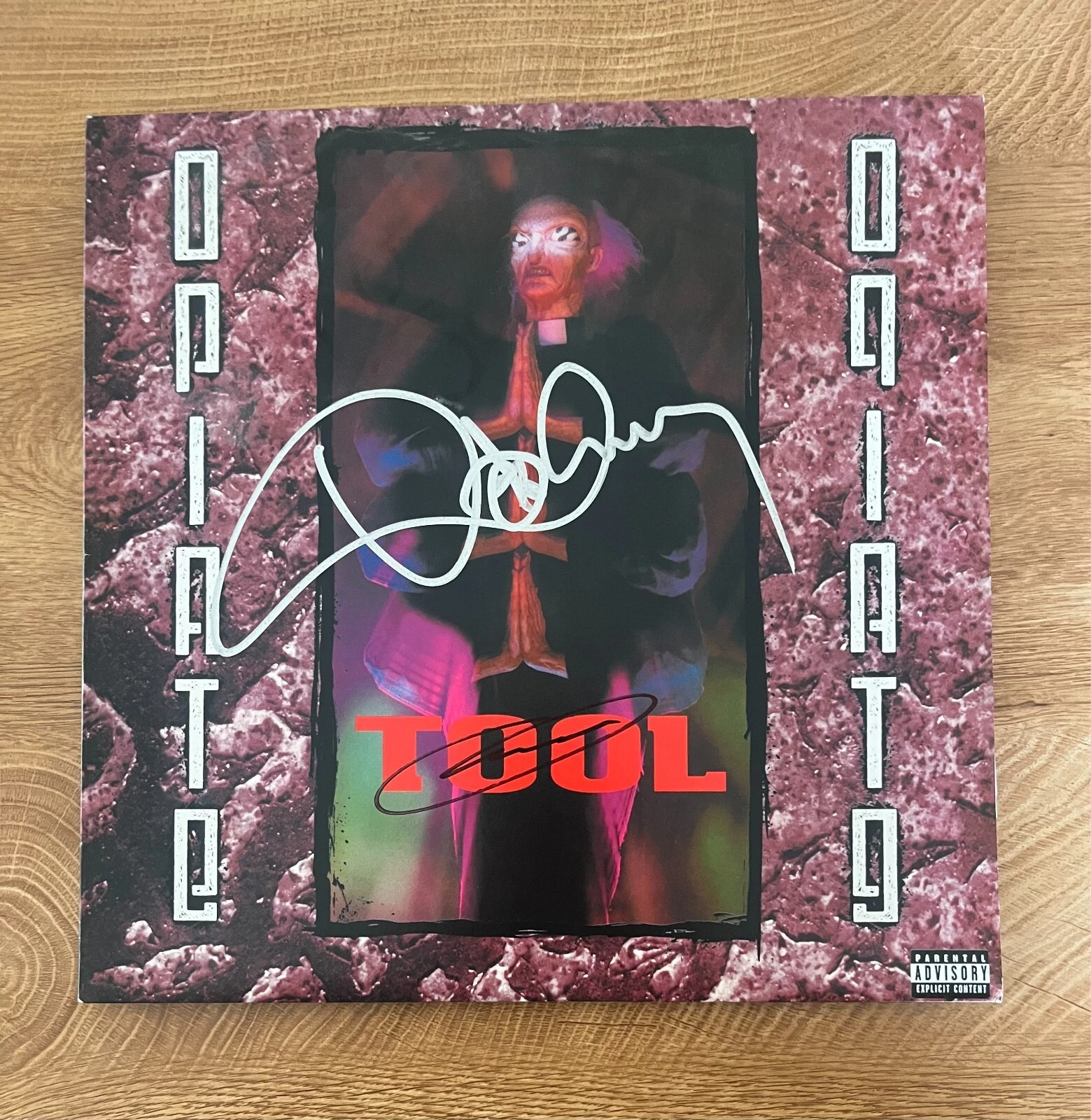 * TOOL * signed vinyl album * DANNY CAREY & PAUL D'AMOUR* OPIATE * 2