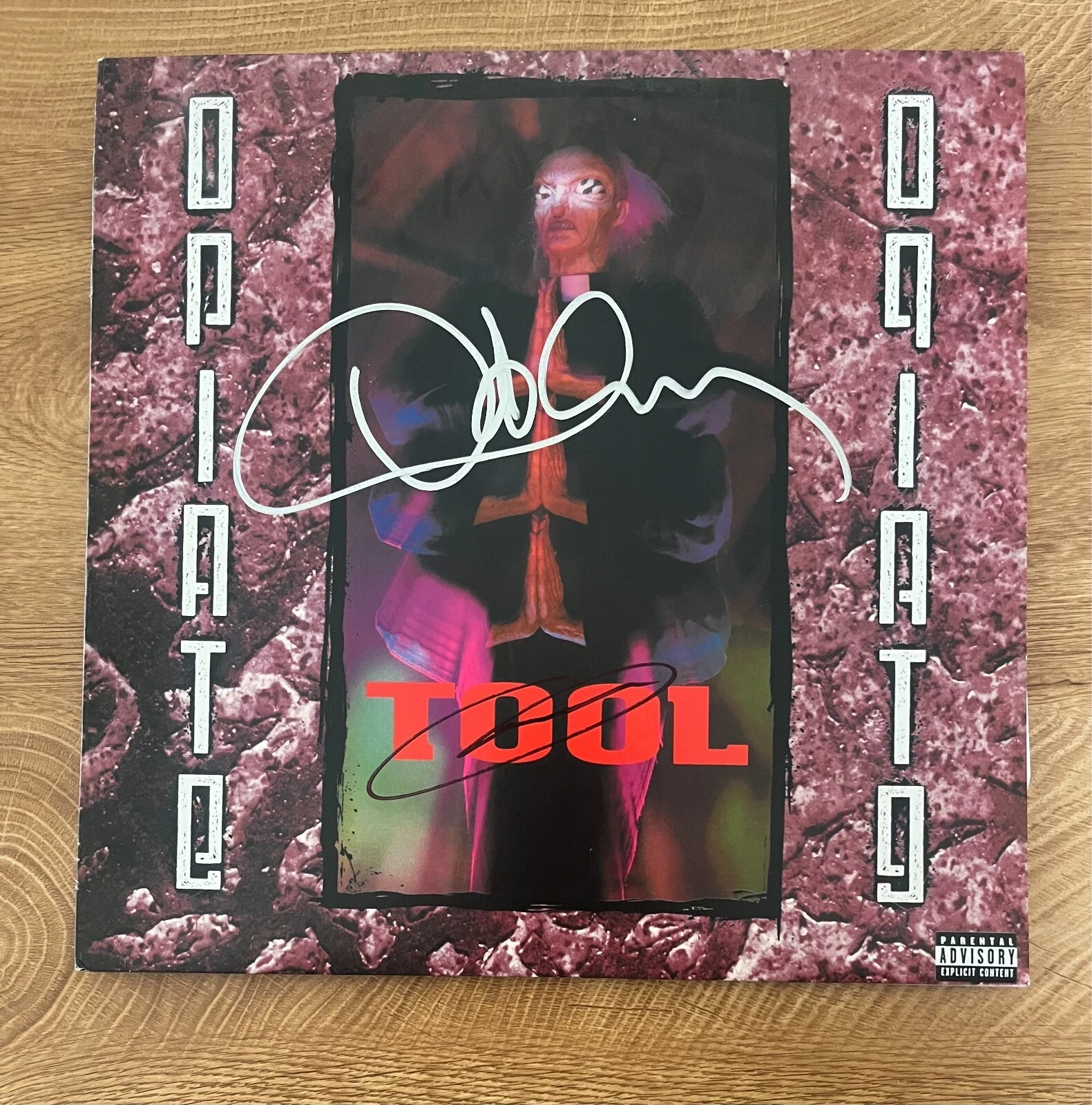 * TOOL * signed vinyl album * DANNY CAREY & PAUL D'AMOUR* OPIATE * 3