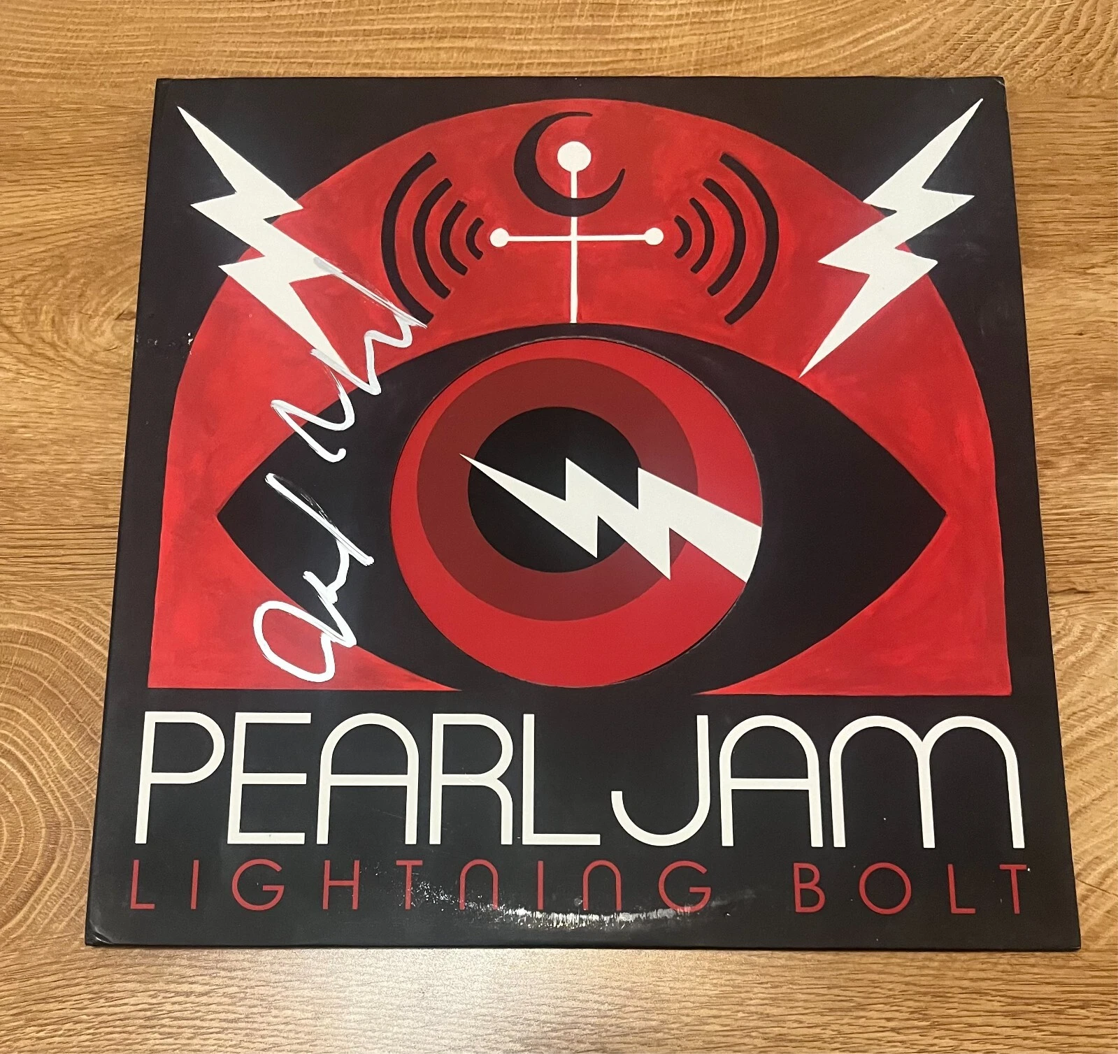 * MIKE MCCREADY * signed vinyl album * PEARL JAM * LIGHTNING BOLT *