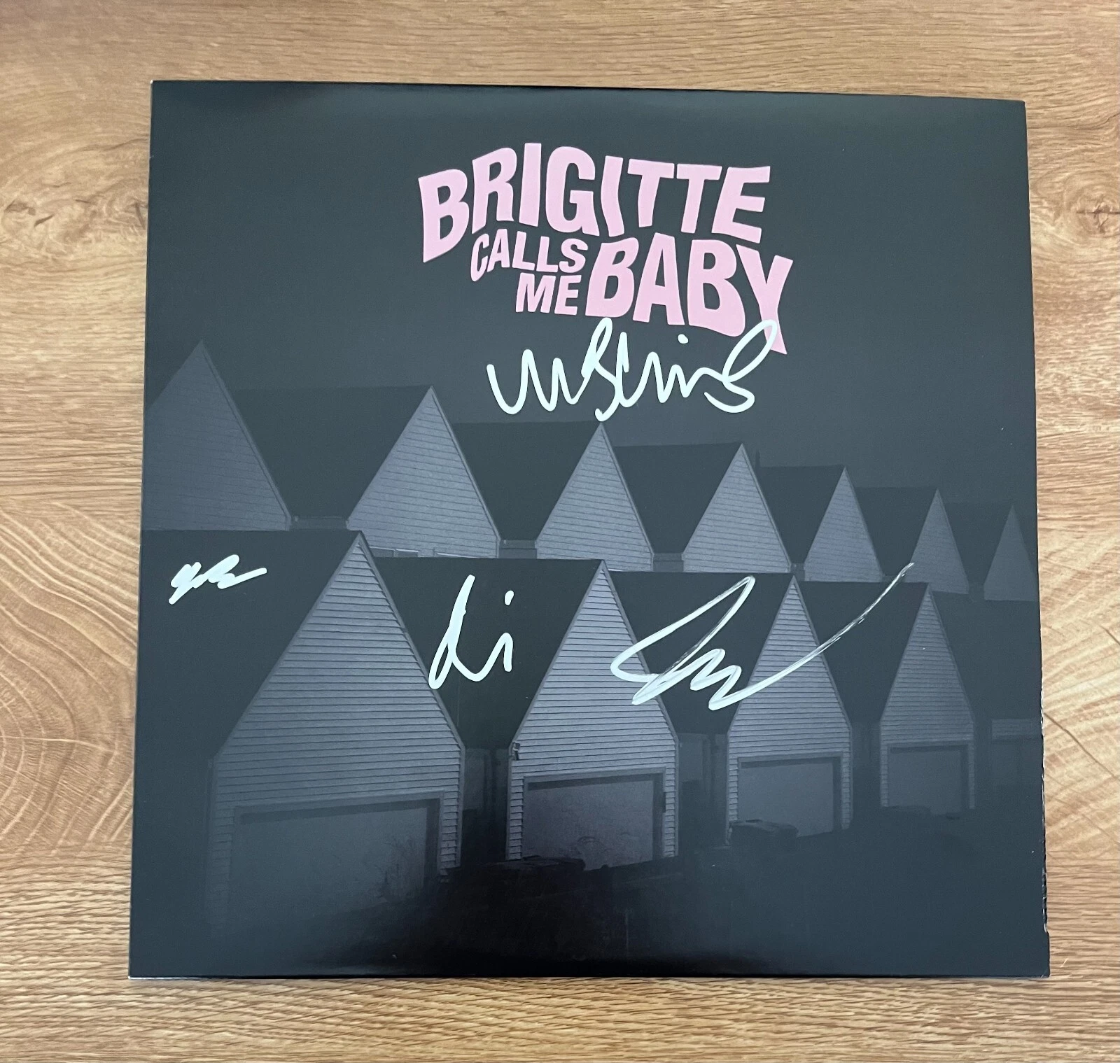 * BRIGITTE CALLS ME BABY * signed vinyl album * WES LEVINS, JEREMY, JAKE & DEVIN