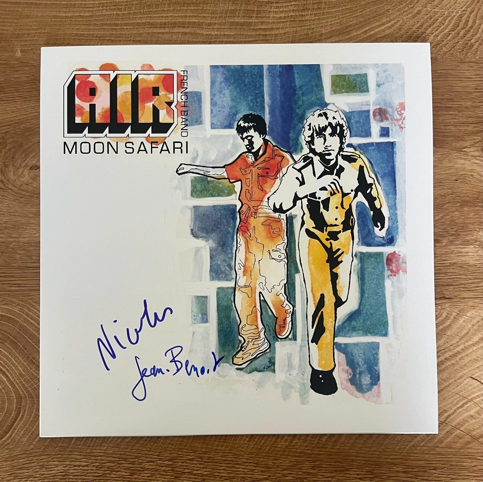 * AIR FRENCH BAND * signed album * MOON SAFARI * NICOLAS GODIN & JEAN-BENOIT *