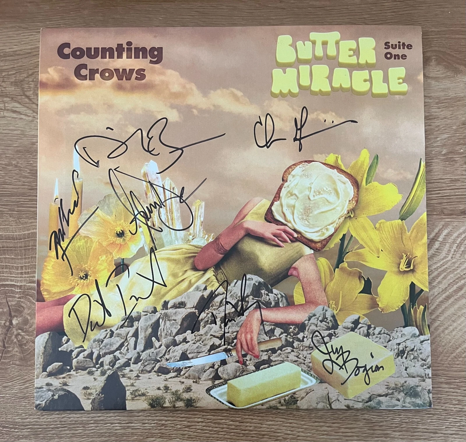 * COUNTING CROWS * signed vinyl album * BUTTER MIRACLE * ADAM DURITZ *
