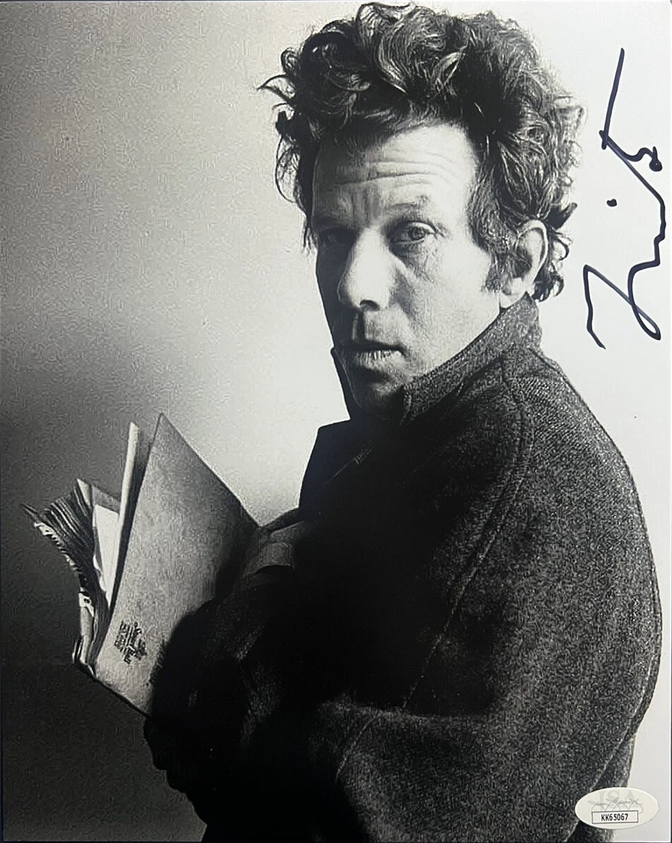 TOM WAITS SIGNED 8x10 PHOTO INDIE FOLK SINGER AUTHENTIC AUTOGRAPH JSA COA