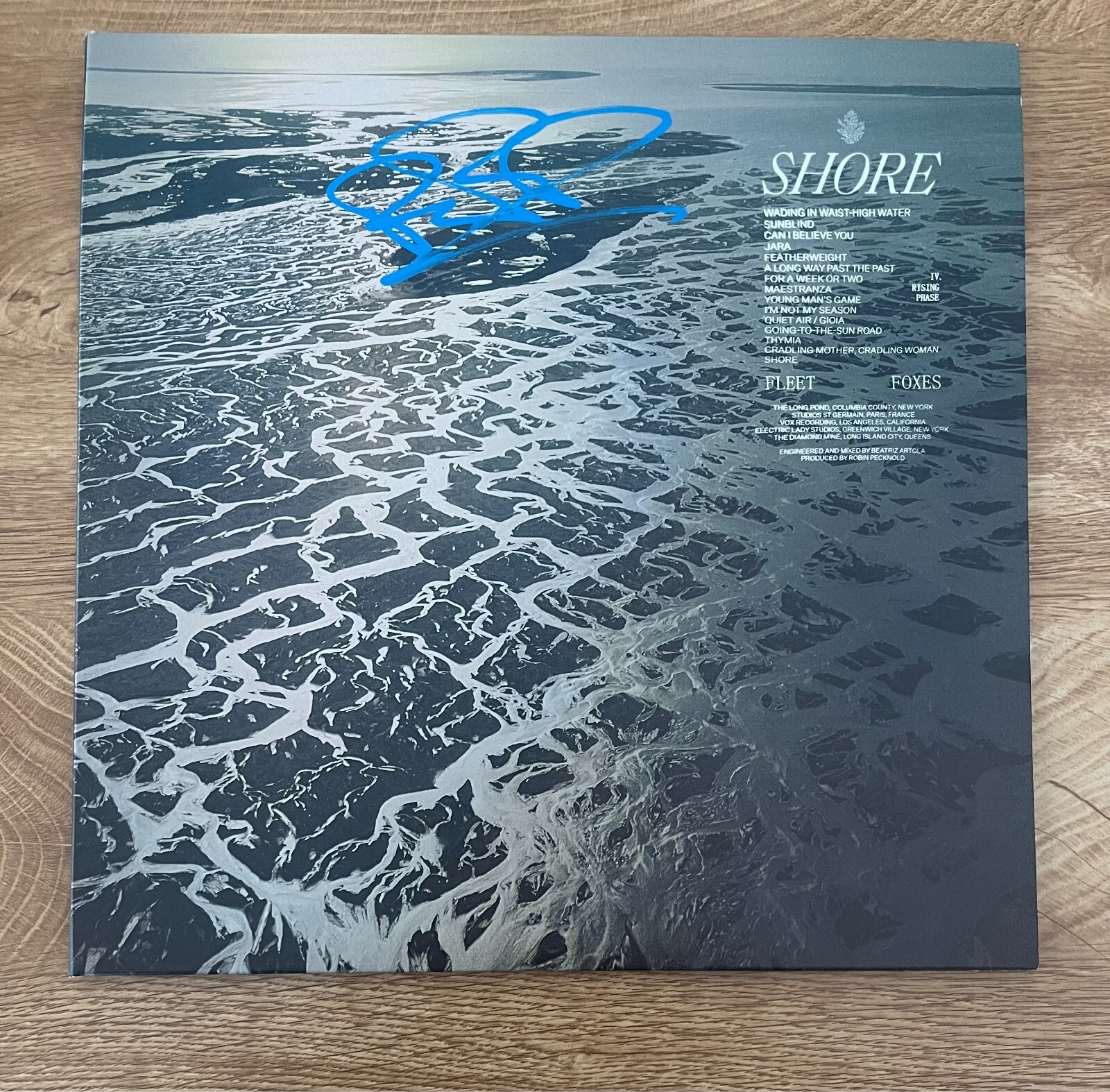 * ROBIN PECKNOLD * signed vinyl album * FLEET FOXES * SHORE * 2