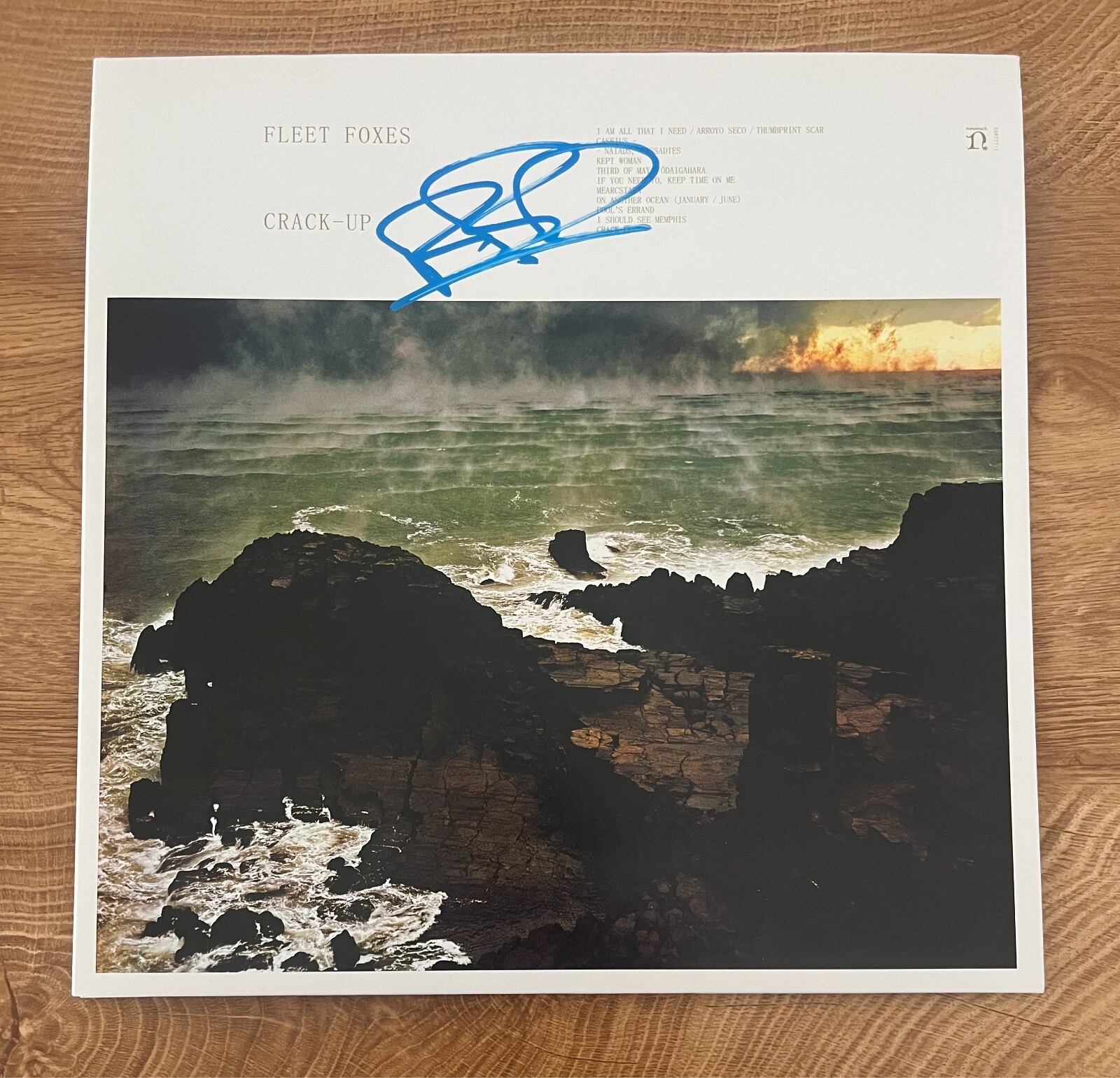 * ROBIN PECKNOLD * signed vinyl album * FLEET FOXES * CRACK UP *