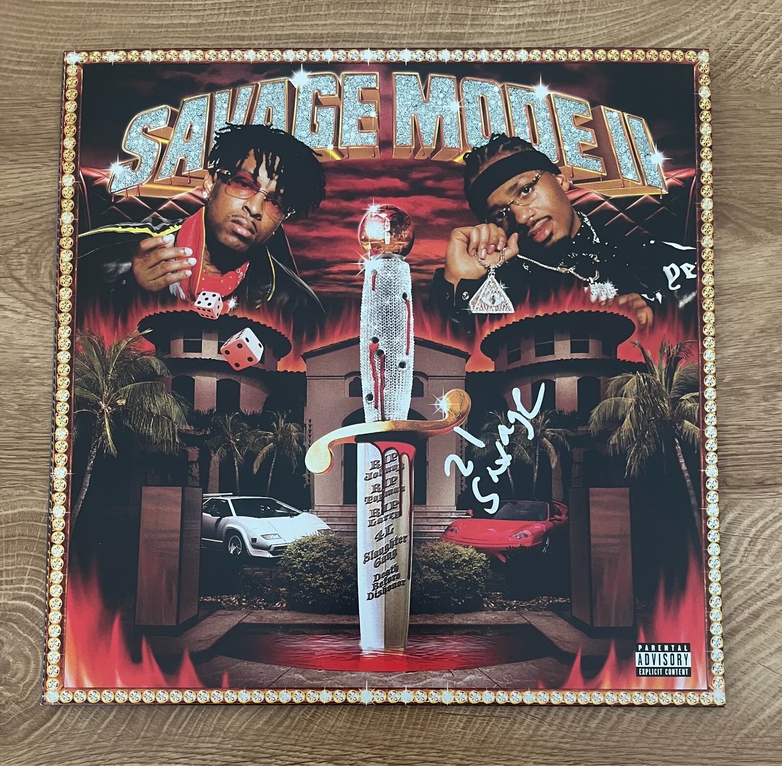 * 21 SAVAGE * signed vinyl album * SAVAGE MODE II *