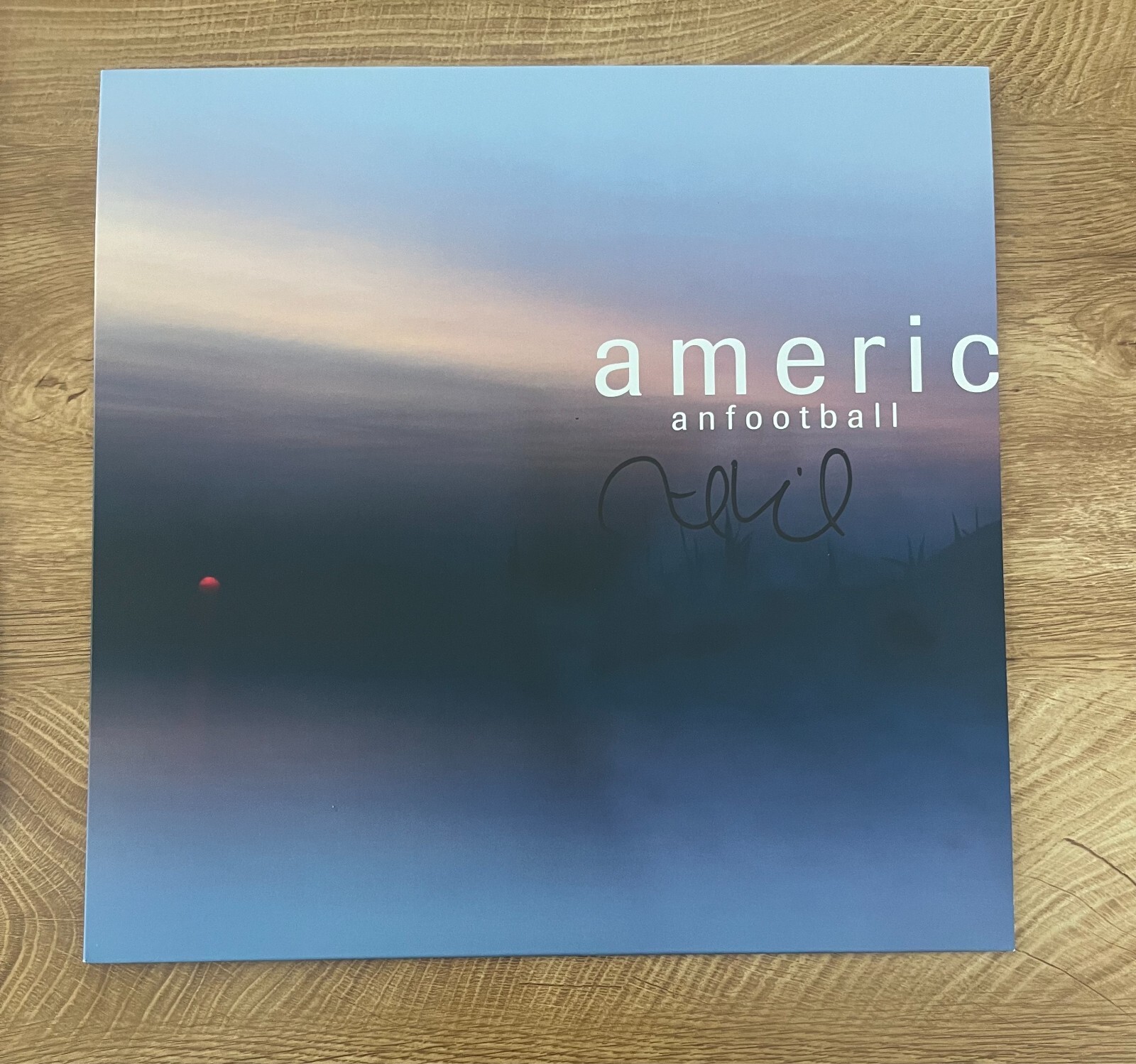 * MIKE KINSELLA * signed vinyl album * AMERICAN FOOTBALL 3 *