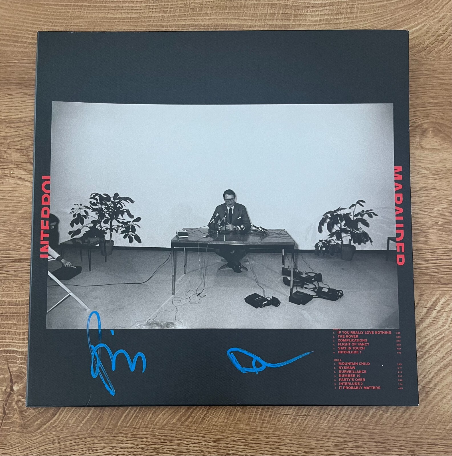 * INTERPOL * signed vinyl album * MARAUDER  * PAUL BANKS & DANIEL KESSLER *