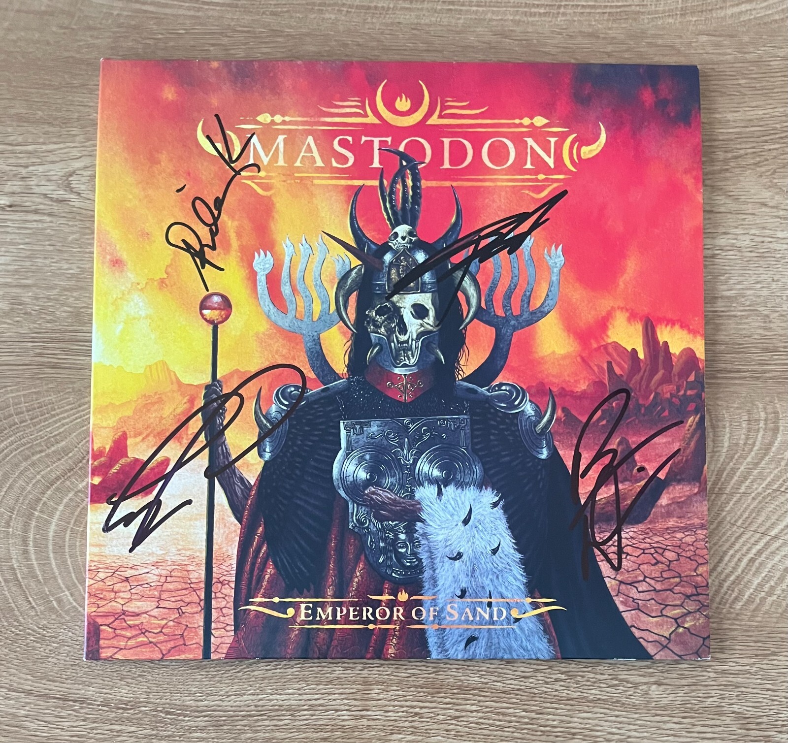 * MASTODON * signed vinyl album * EMPEROR OF SAND * BRENT HINDS *