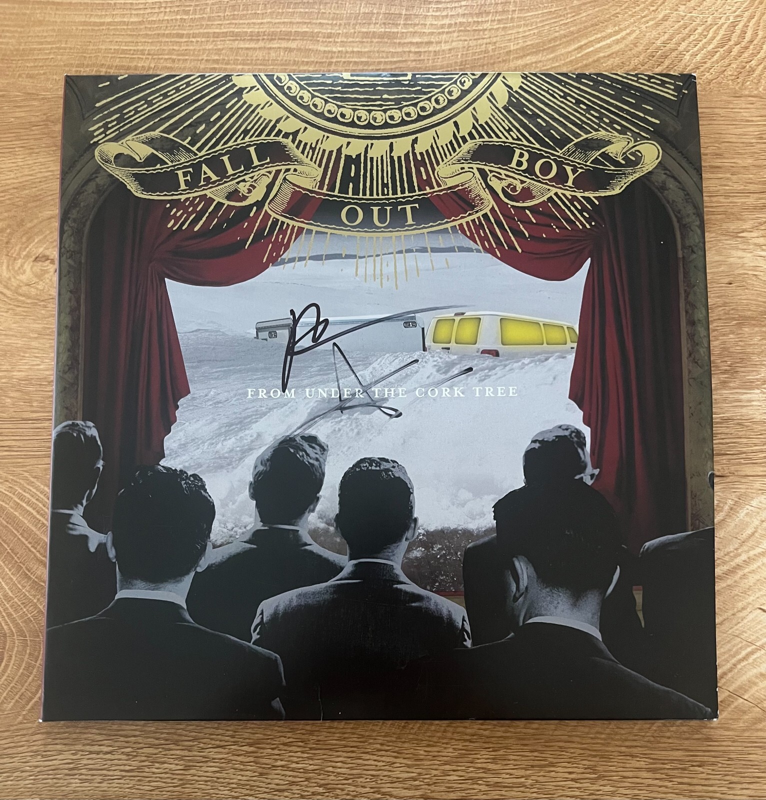 * FALL OUT BOY * signed album * FROM UNDER THE CORK TREE * PATRICK STUMP & ANDY