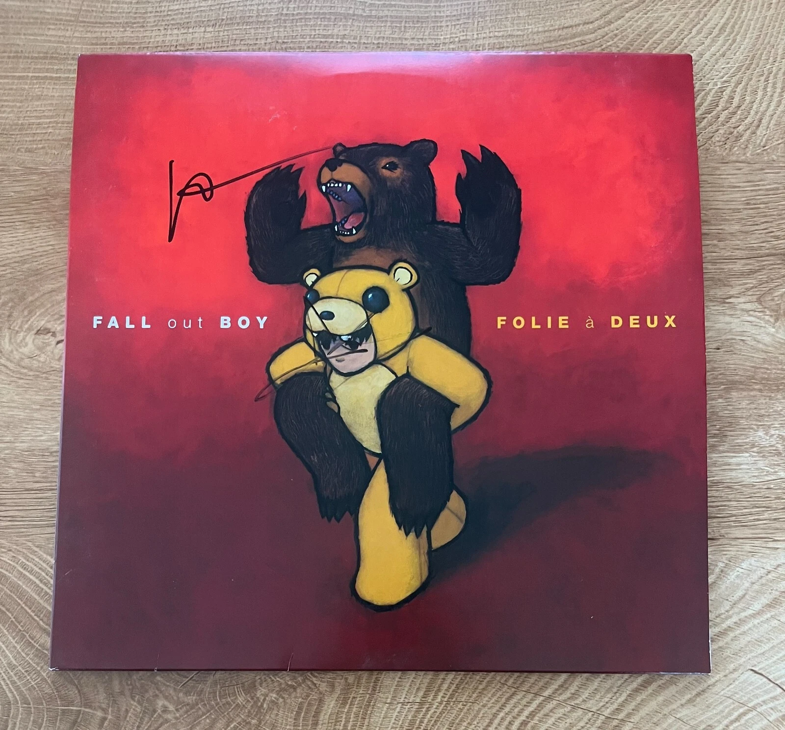 * FALL OUT BOY * signed album * FOLIE A DEUX * PATRICK STUMP & ANDY HURLEY