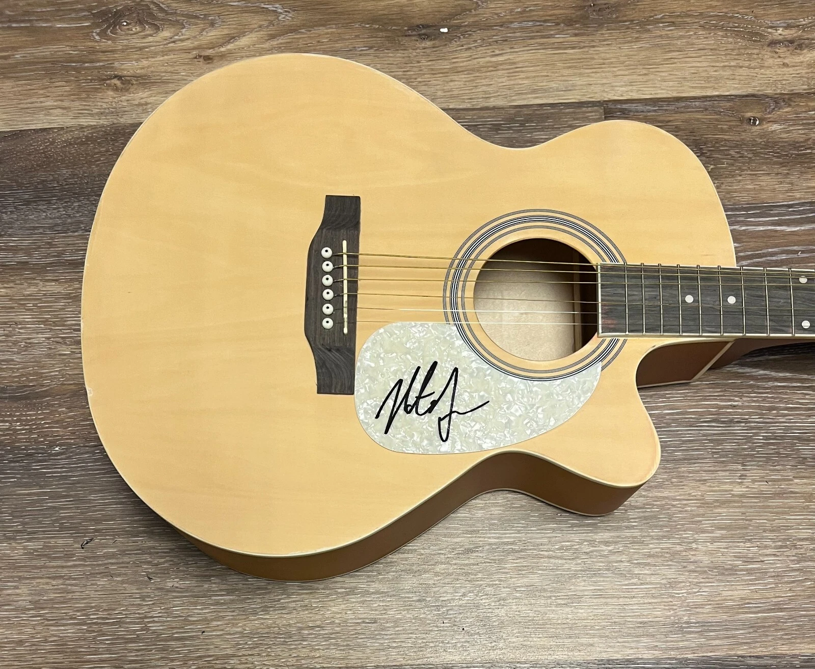 * NATE SMITH * signed acoustic guitar * WILDFIRE *