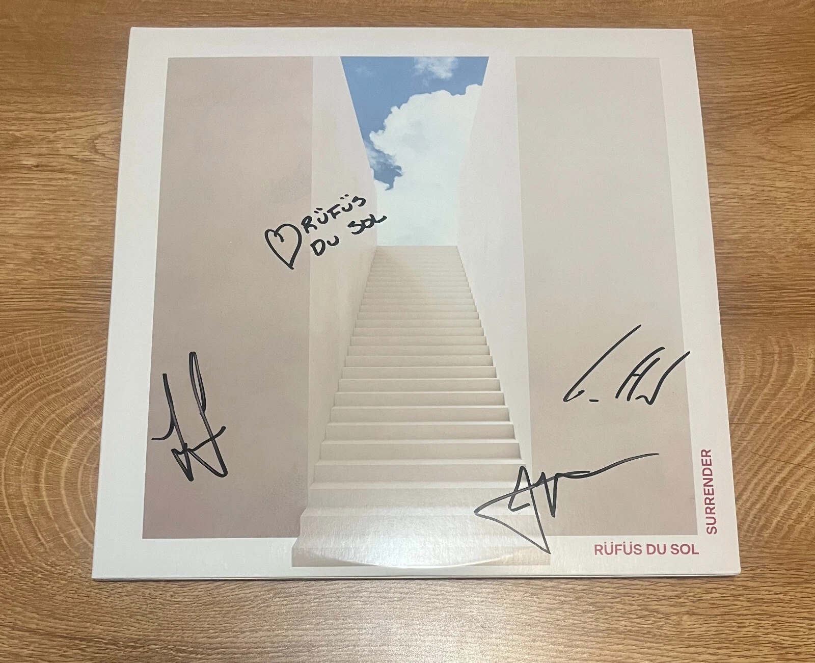 * RUFUS DU SOL * signed vinyl album * SURRENDER * TYRONE , JAMES & JON *
