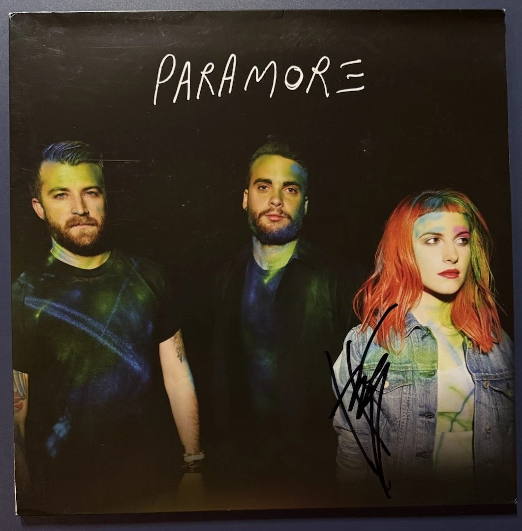 HAYLEY WILLIAMS SIGNED PARAMORE SELF TITLED VINYL ALBUM AUTOGRAPH COA