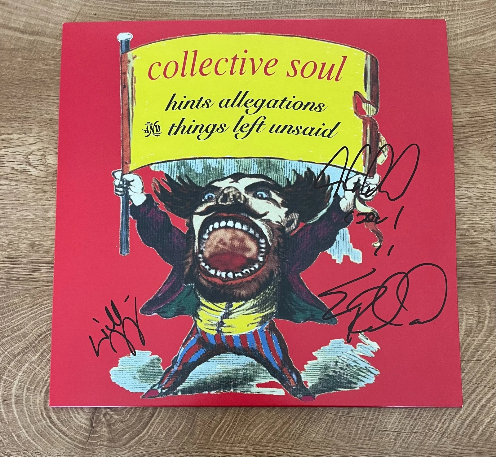 * COLLECTIVE SOUL * signed vinyl album * HINTS ALLEGATIONS & THINGS LEFT UNSAID