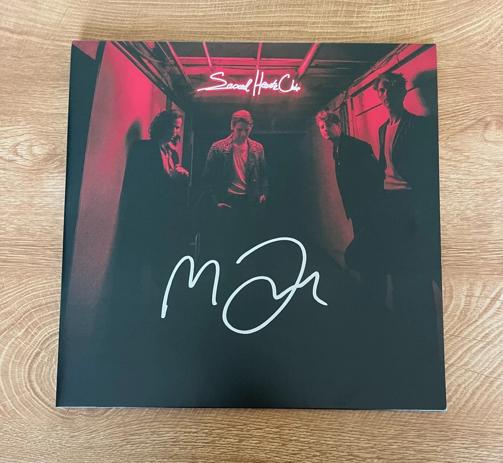 * MARK FOSTER * signed vinyl album * FOSTER THE PEOPLE * SACRED HEARTS CLUB *