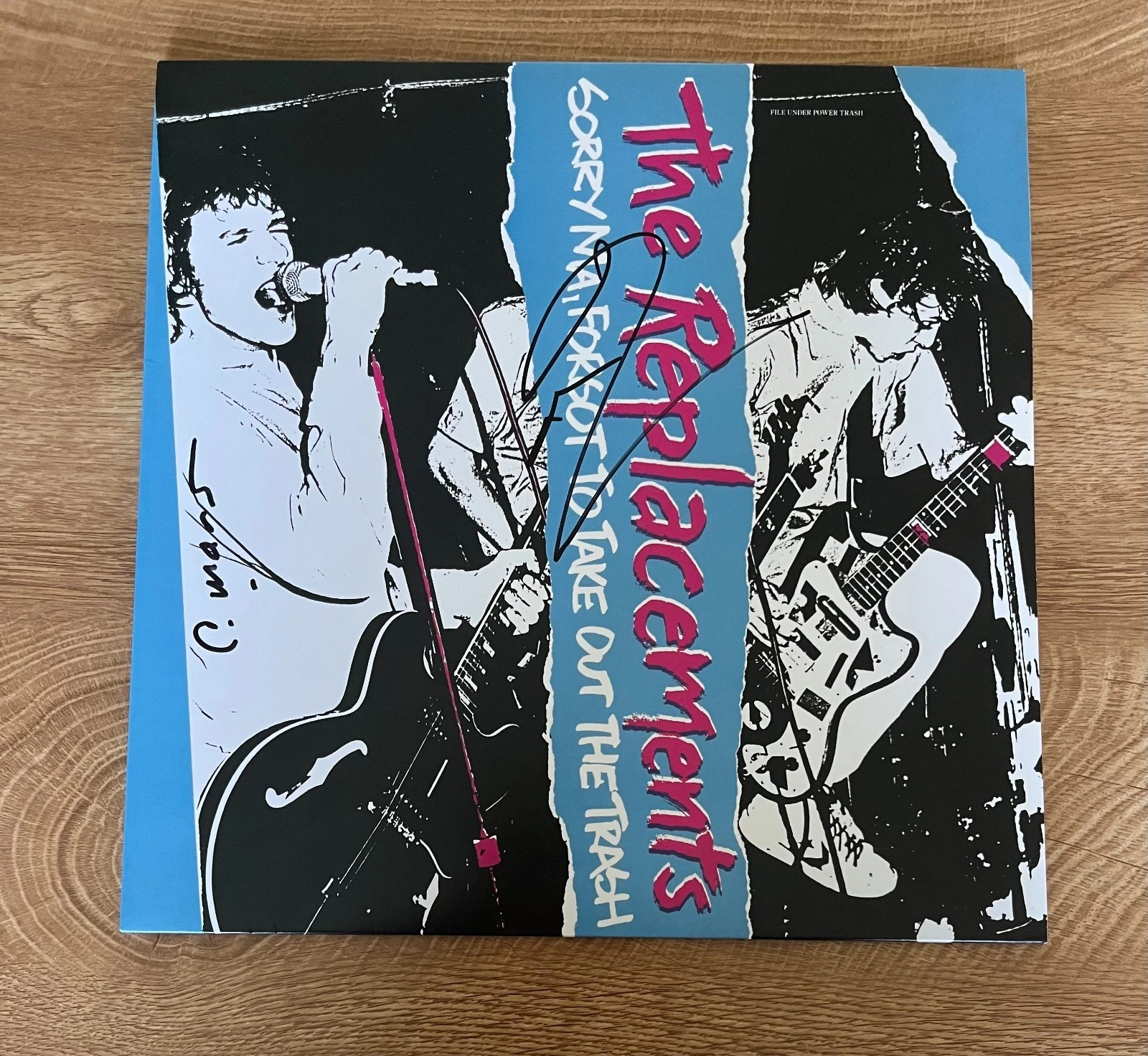 * THE REPLACEMENTS * signed vinyl album * TOMMY STINSON & CHRIS MARS * SORRY MA'