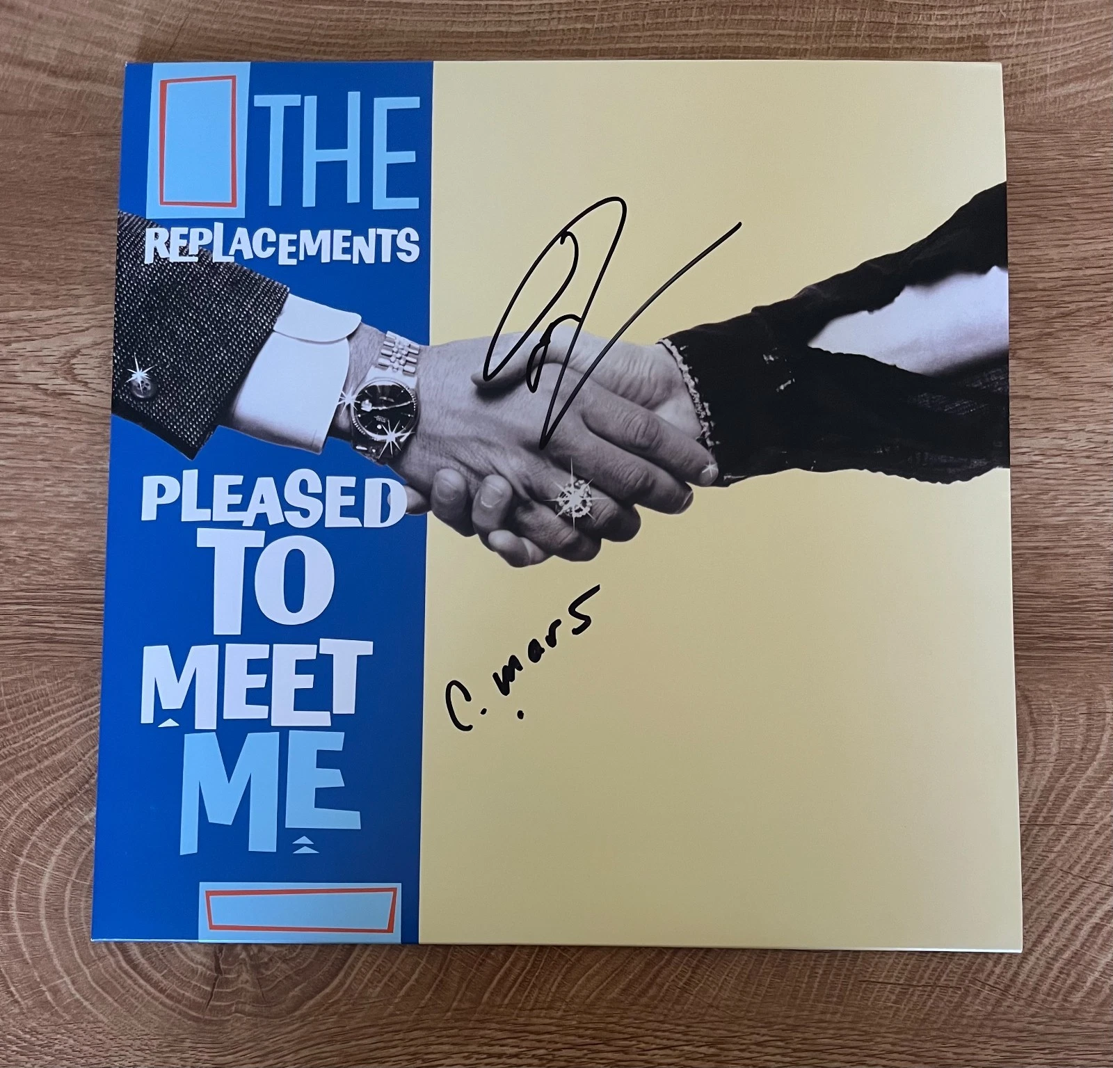 * THE REPLACEMENTS * signed album * TOMMY STINSON & CHRIS MARS * PLEASED TO MEET