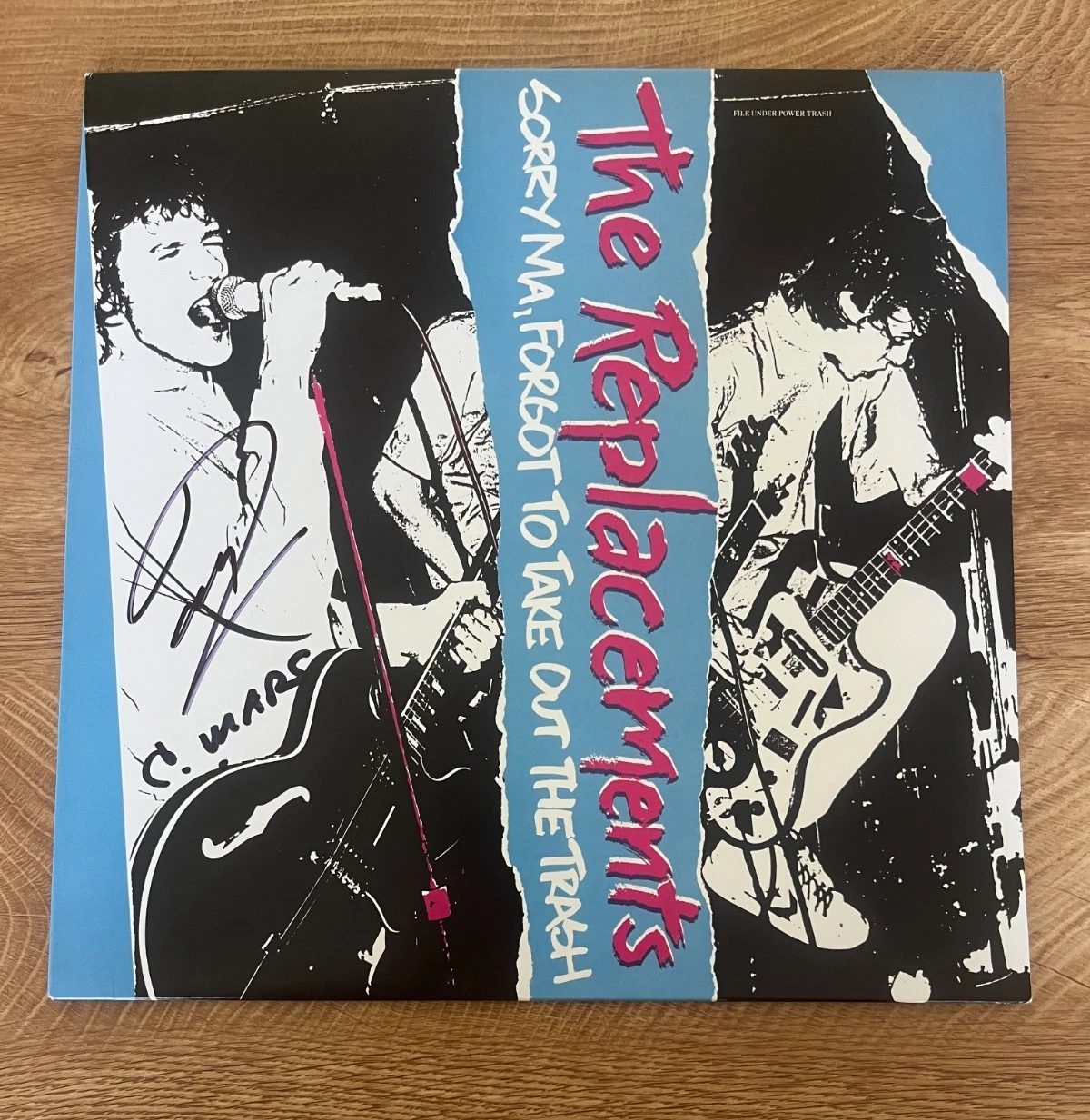 * THE REPLACEMENTS * signed vinyl album * TOMMY STINSON & CHRIS MARS * SORRY MA'