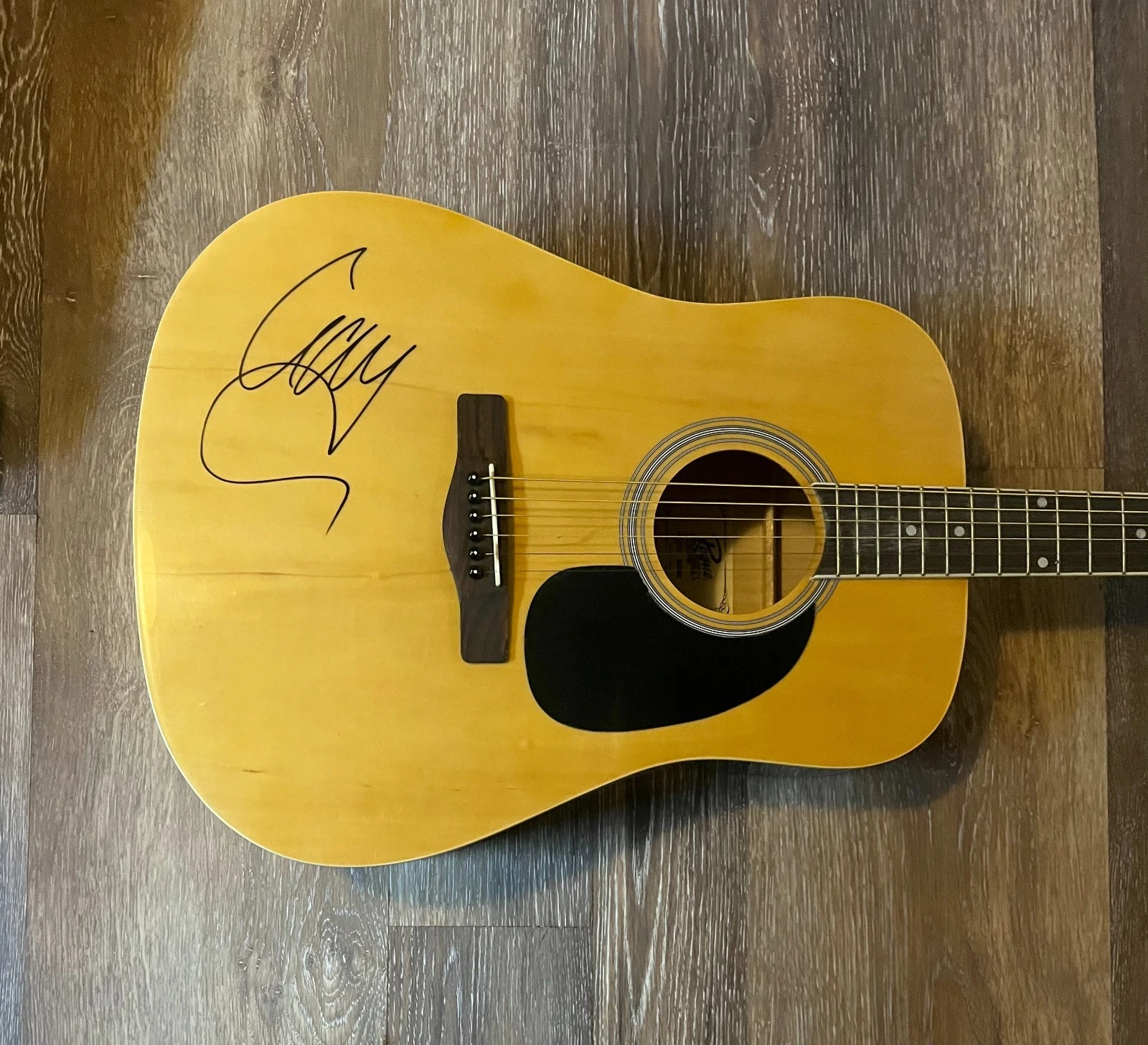 * LIAM GALLAGHER * signed acoustic guitar * OASIS * ACOA *