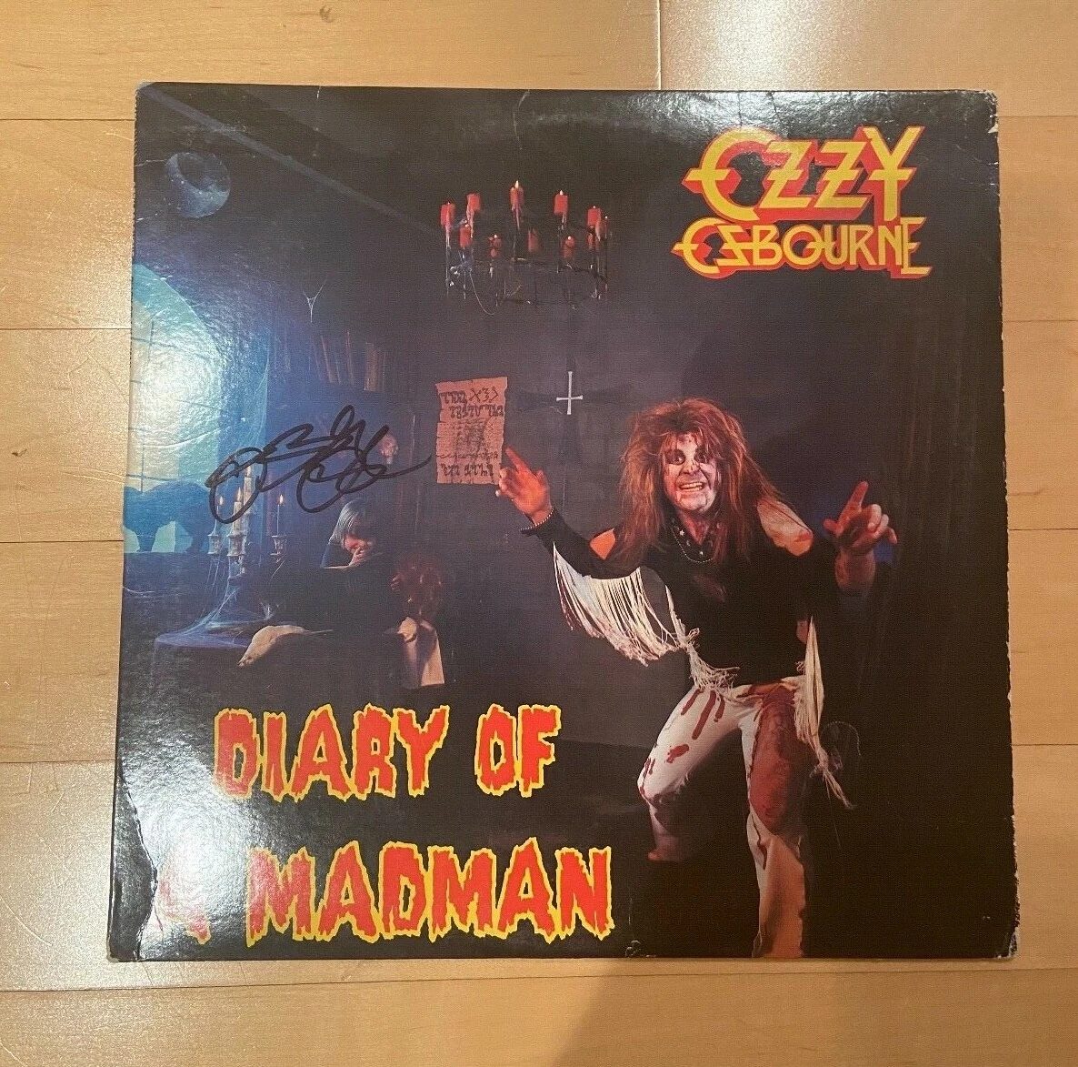 * OZZY OSBOURNE * signed vinyl album * DIARY OF A DEADMAN * COA * 2