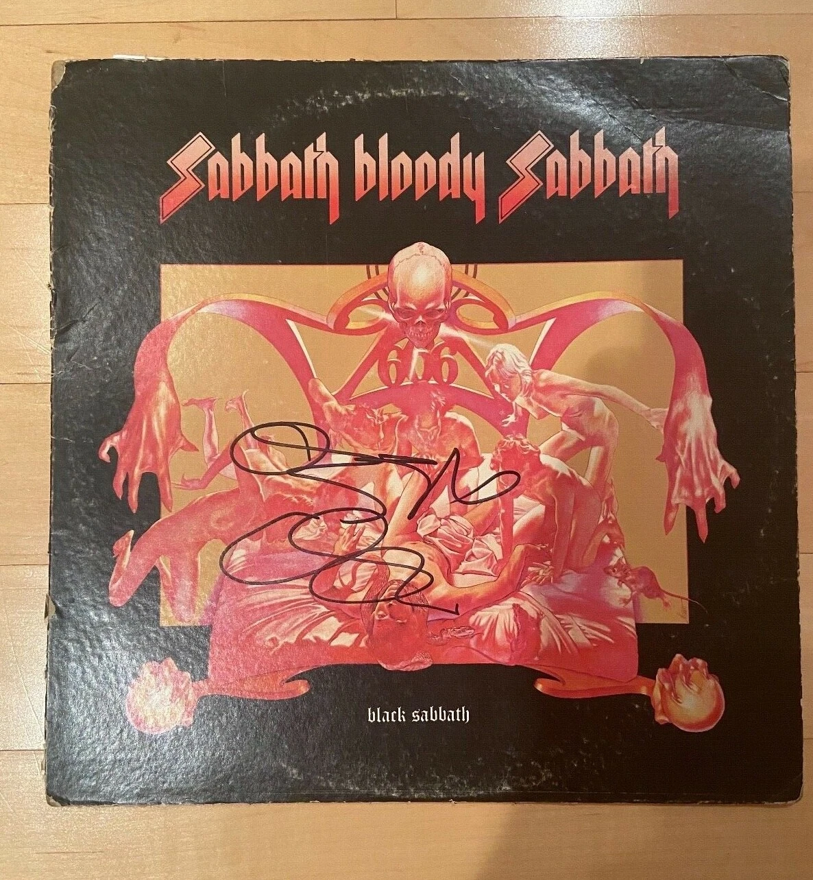 * OZZY OSBOURNE * signed vinyl album * BLACK SABBATH * SABBATH BLOODY * 1