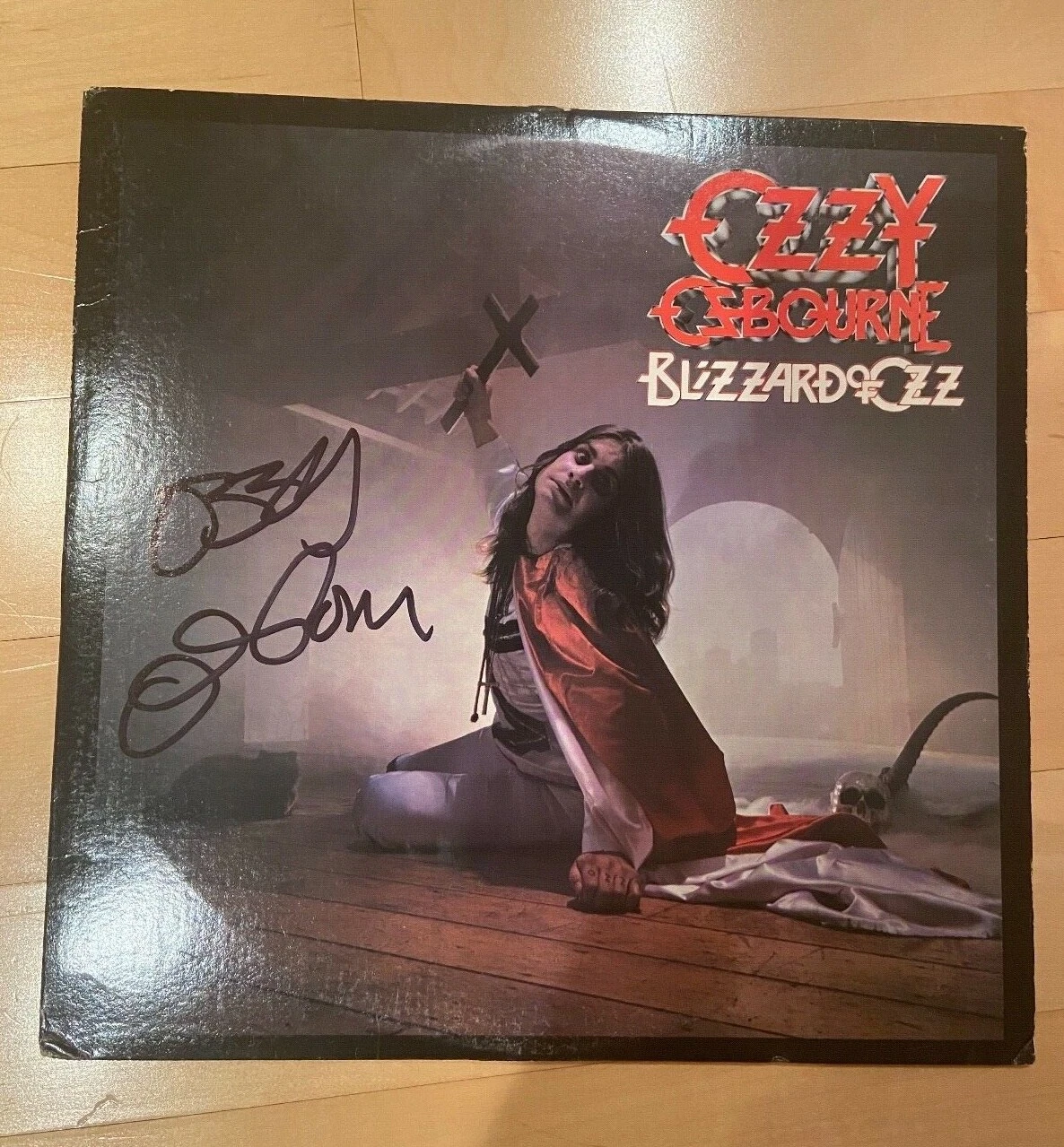 * OZZY OSBOURNE * signed vinyl album * BLIZZARD OF OZ * COA * 1