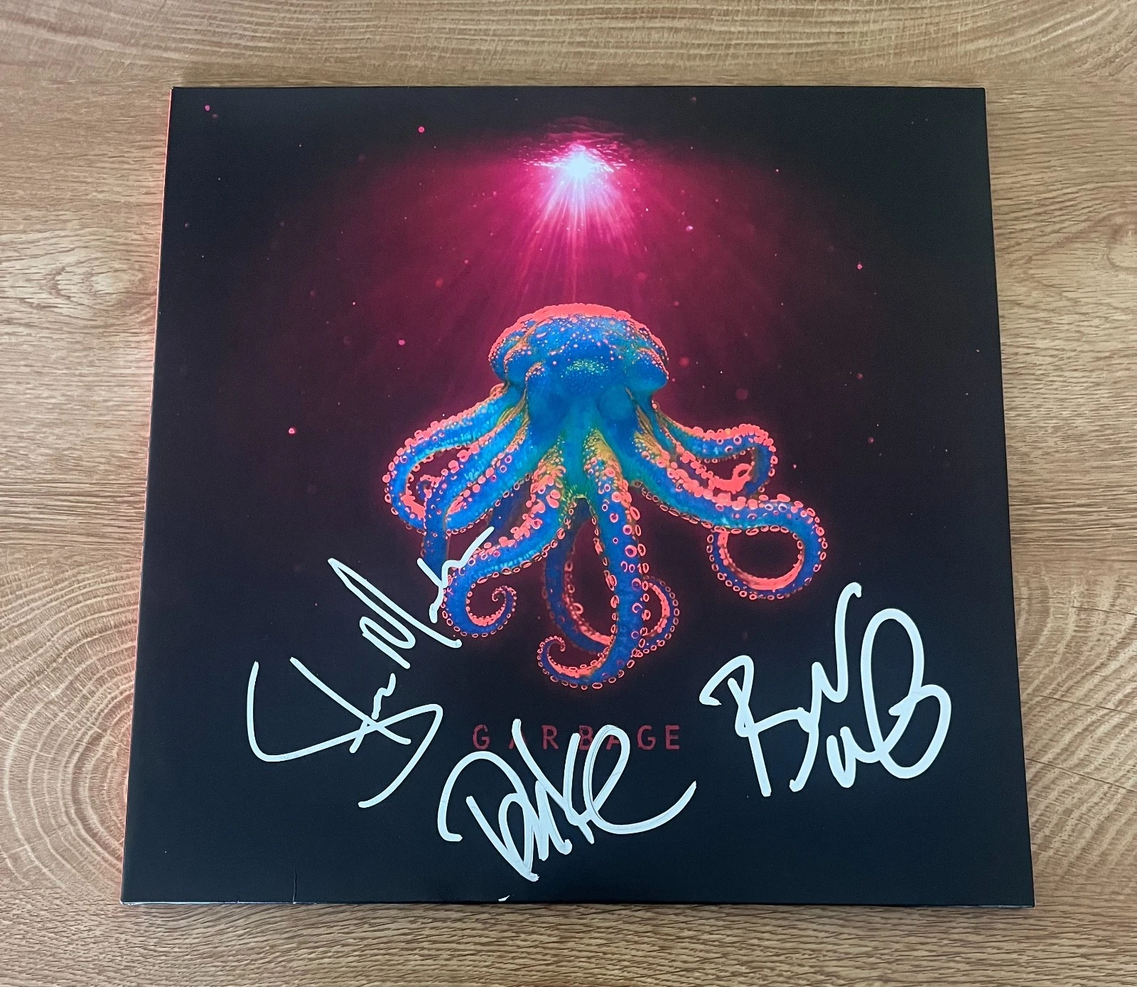 * GARBAGE * signed vinyl album * LET ALL THAT WE IMAGINE BE THE LIGHT *
