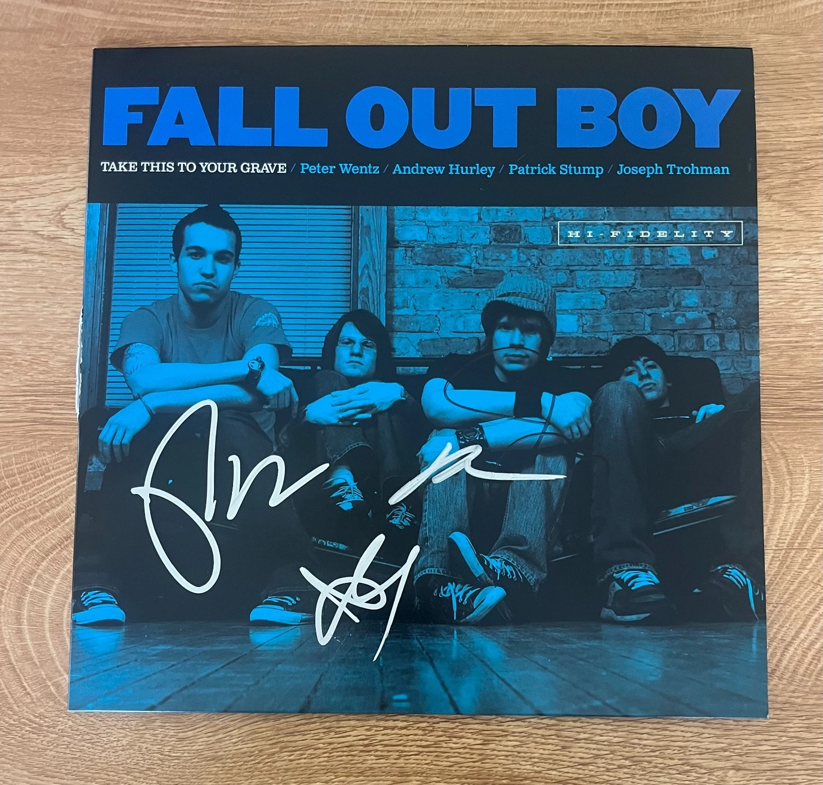 * FALL OUT BOY * signed album * TAKE THIS TO YOUR GRAVE * FULL BAND *