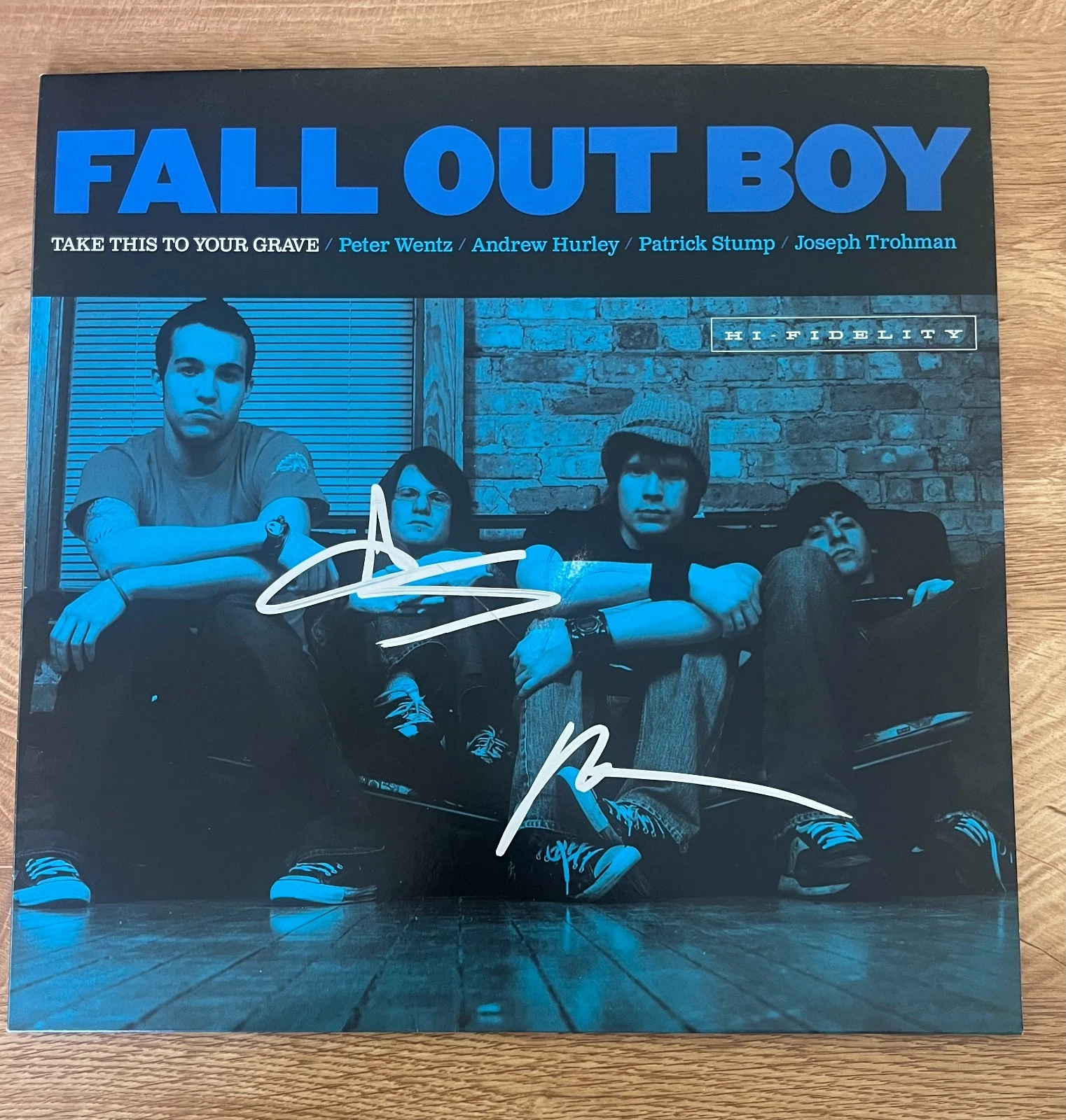 * FALL OUT BOY * signed album * TAKE THIS TO * PATRICK STUMP & ANDY HURLEY *