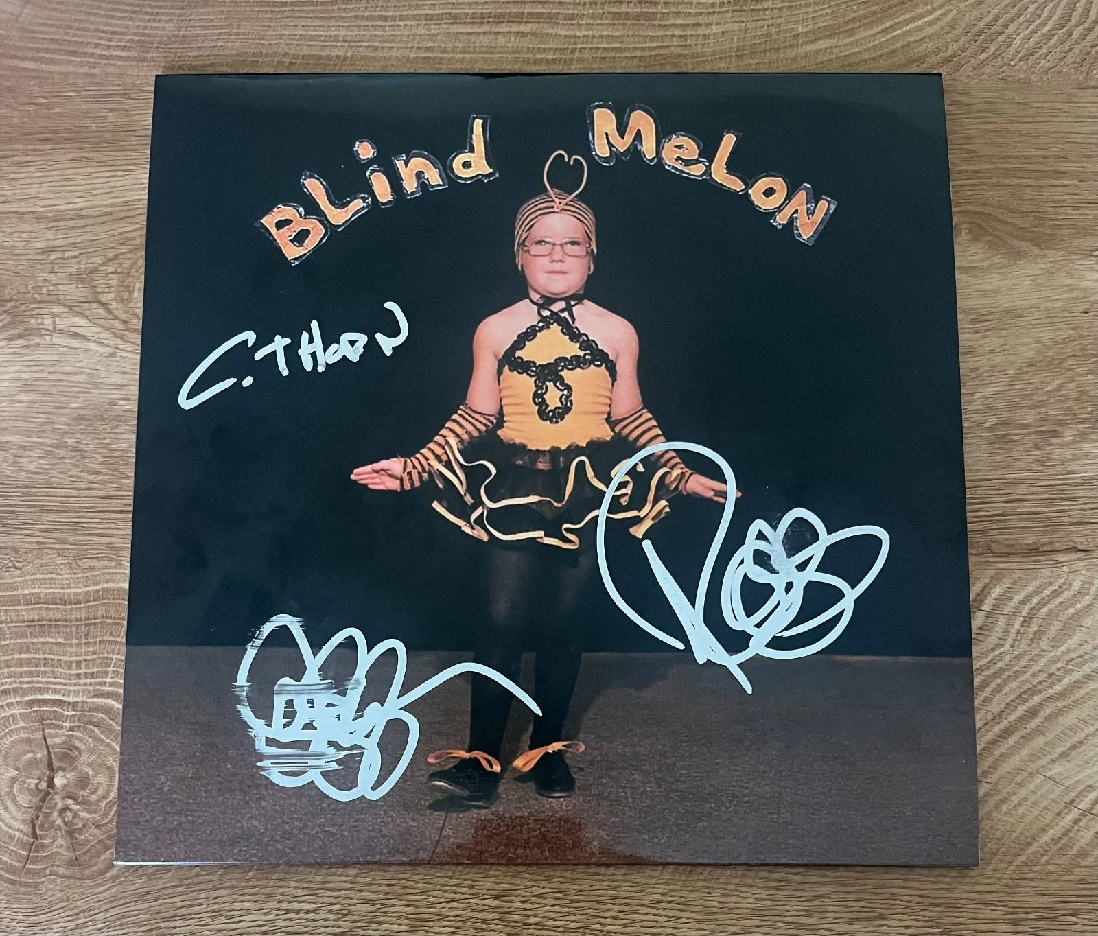 * BLIND MELON * signed album * SELF TITLED 1992 * GLEN, CHRIS & ROGERS *