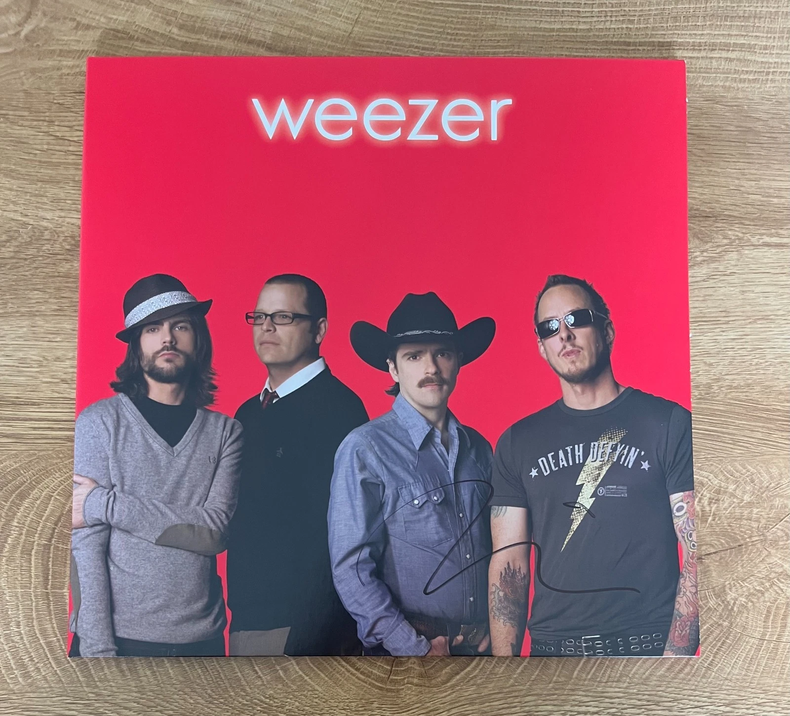 * RIVERS CUOMO * signed album * WEEZER * RED ALBUM *