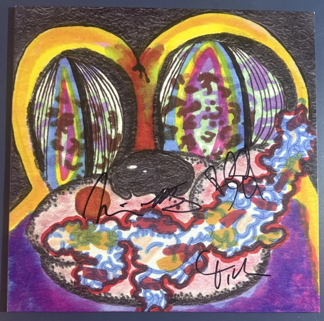 CAGE THE ELEPHANT FULL BAND SIGNED THANK YOU HAPPY BIRTHDAY VINYL AUTOGRAPH COA