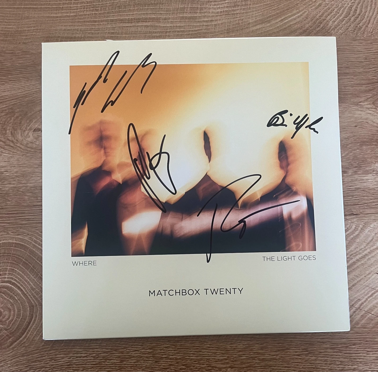 * MATCHBOX TWENTY 20 * signed vinyl album * WHERE THE LIGHT GOES * 1