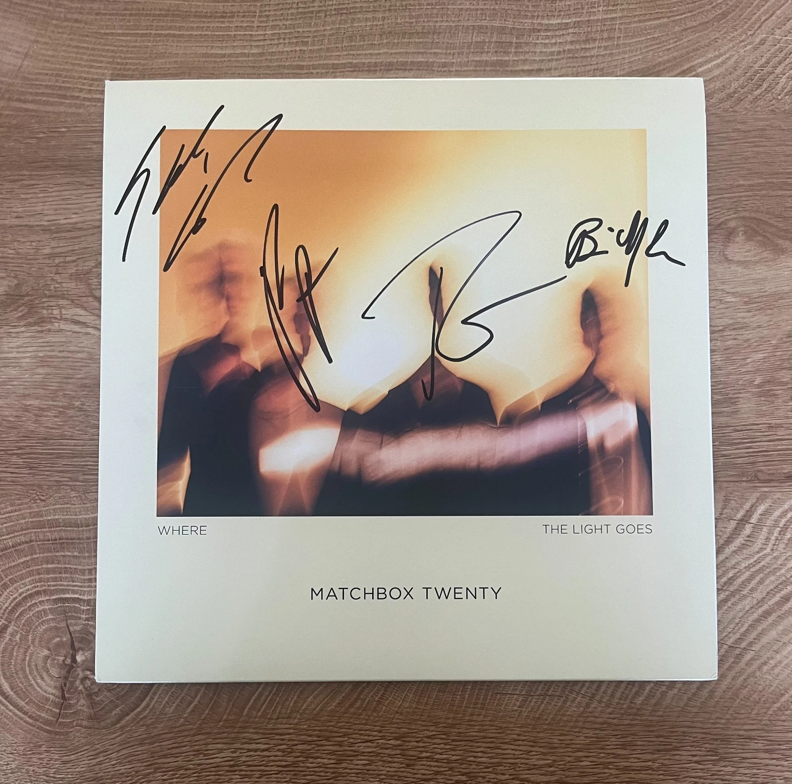 * MATCHBOX TWENTY 20 * signed vinyl album * WHERE THE LIGHT GOES * 1
